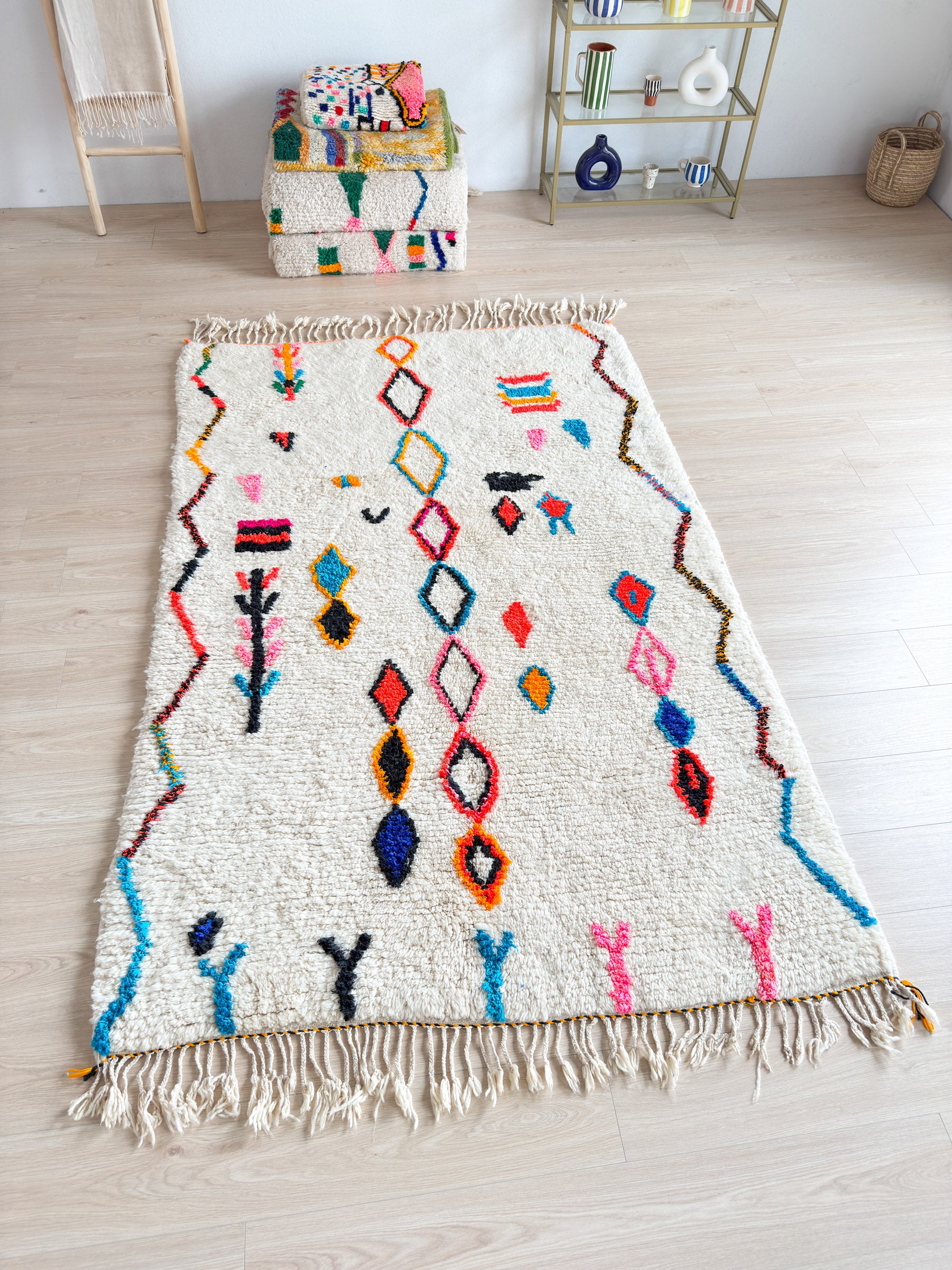 Colorful Berber rug 161 x 272 cm - n°1987