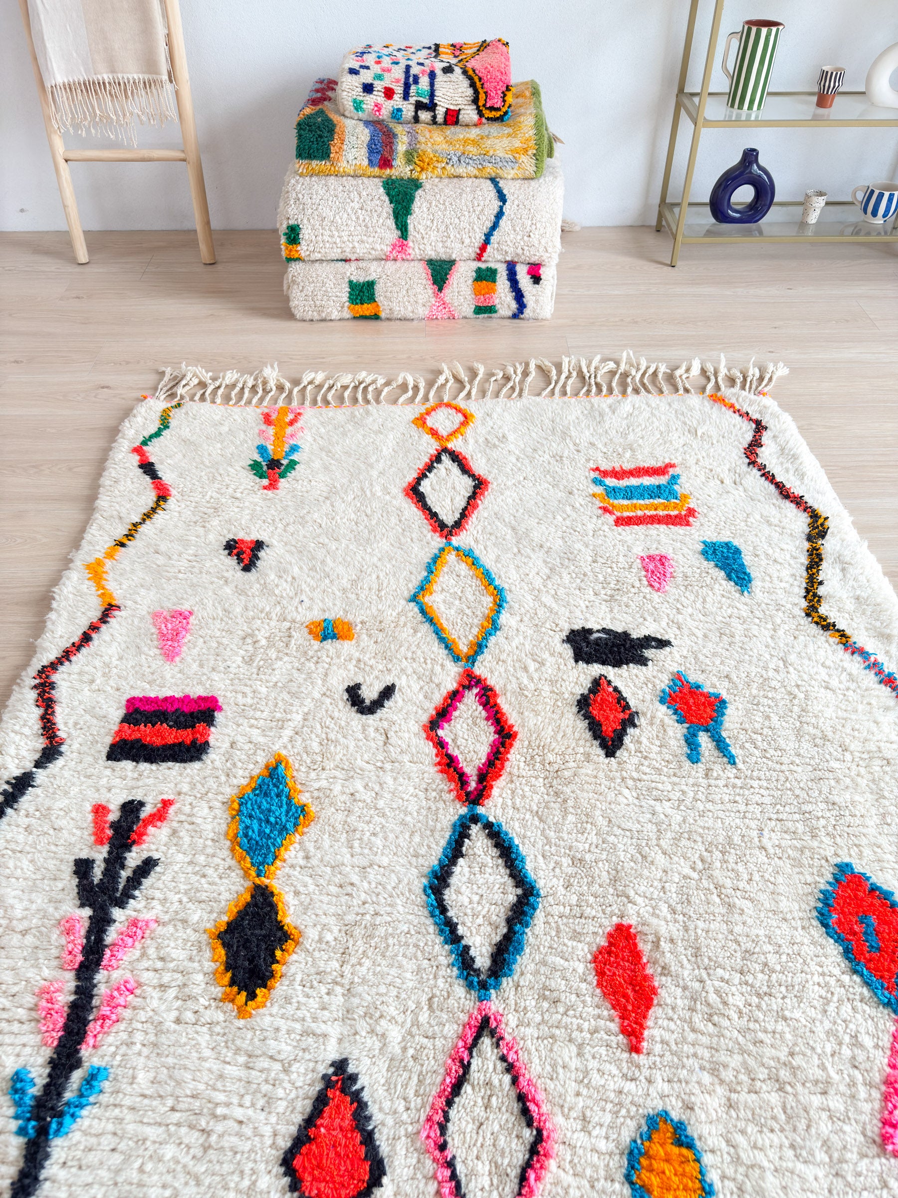 Colorful Berber rug 161 x 272 cm - n°1987