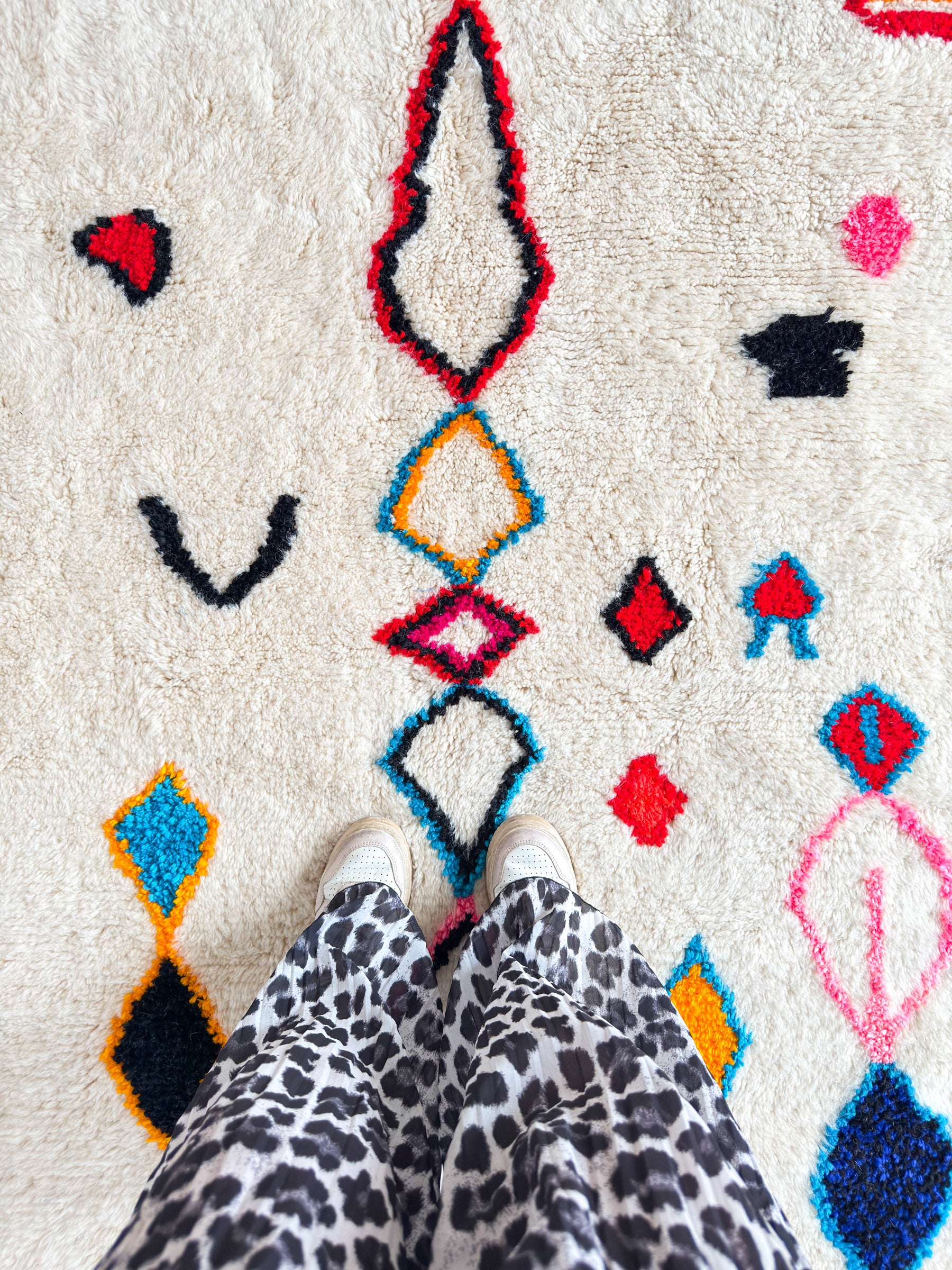 Bunter Berberteppich 189 x 310 cm - Nr. 2206