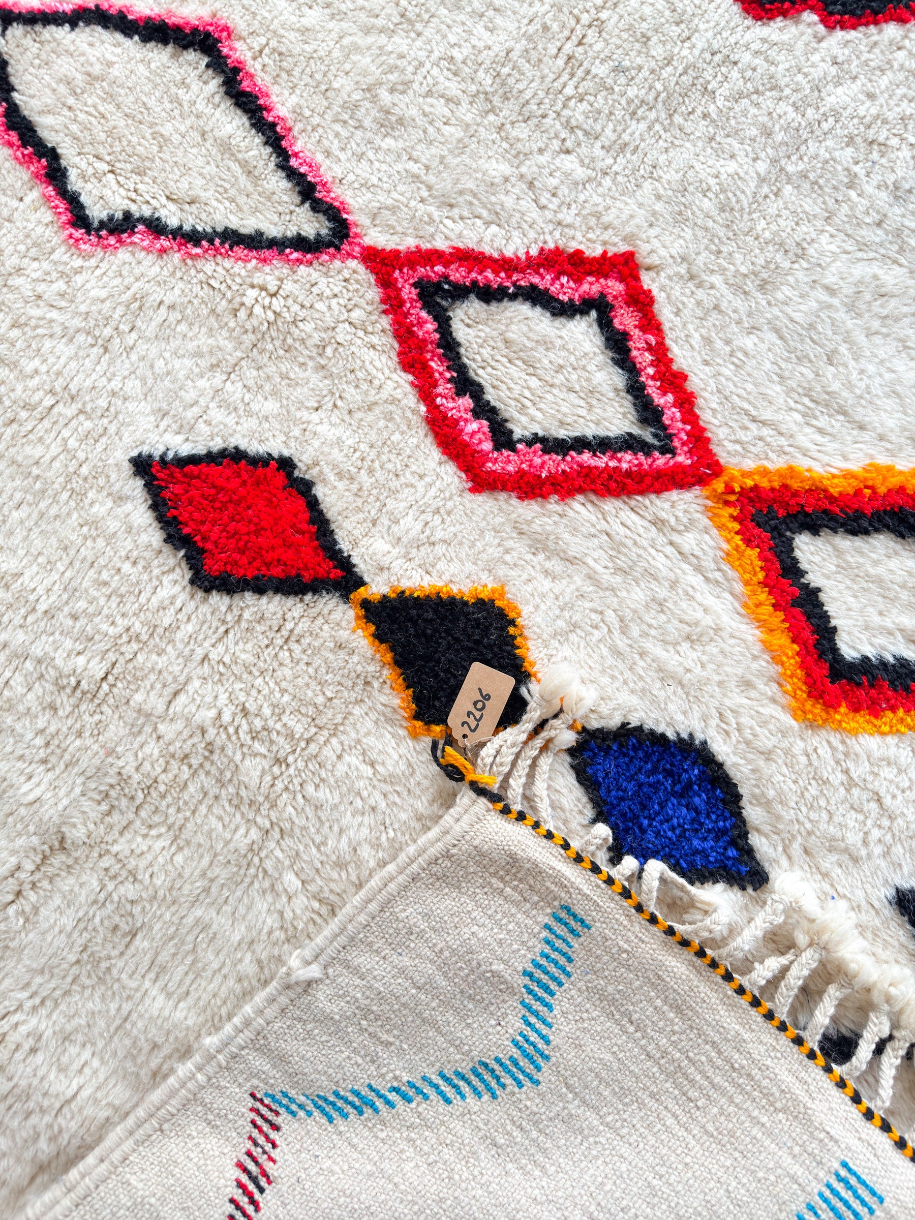 Tapis berbère coloré 189 x 310 cm - n°2206