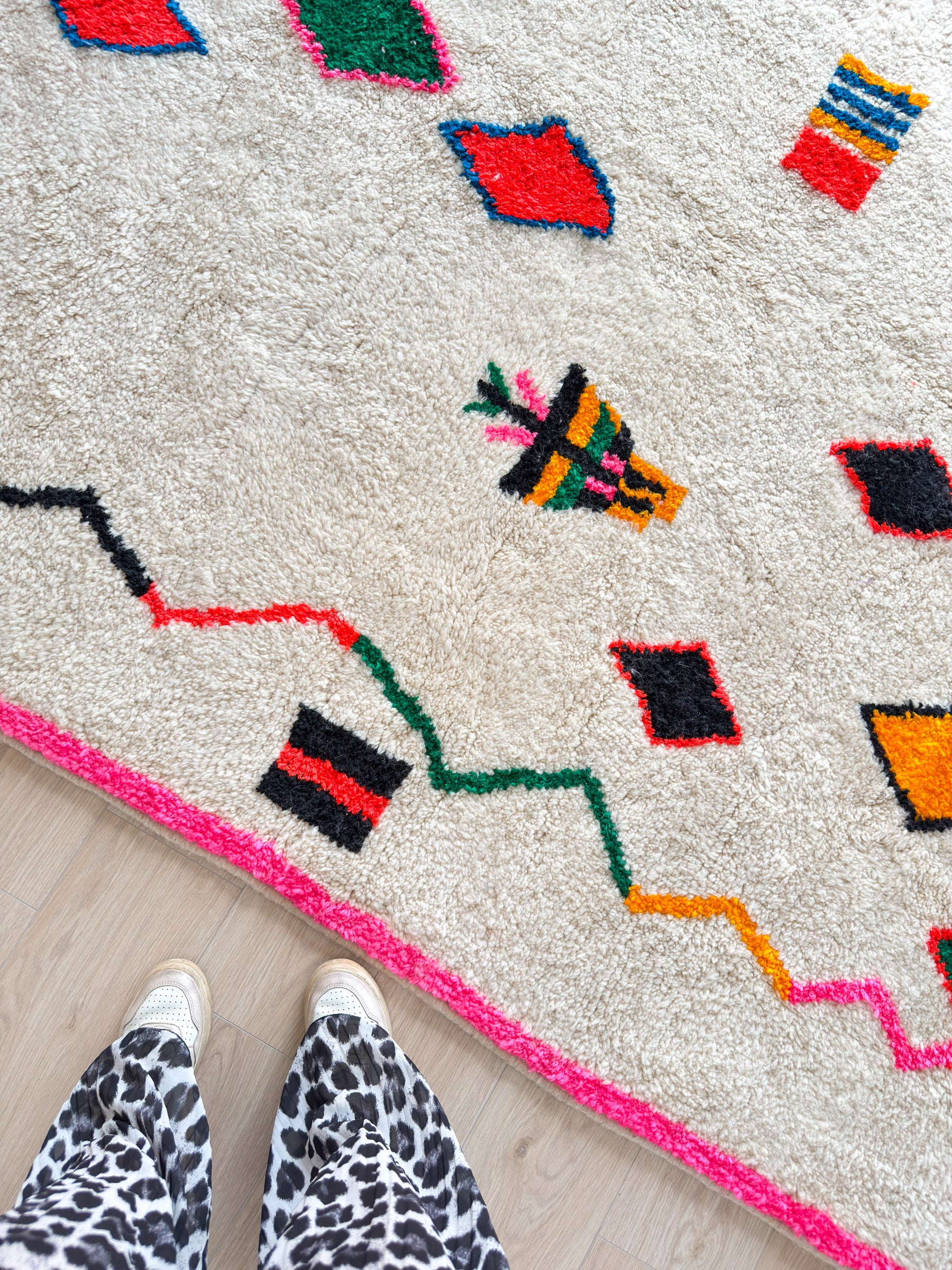 Colorful Berber rug 218 x 313 cm - n°2199