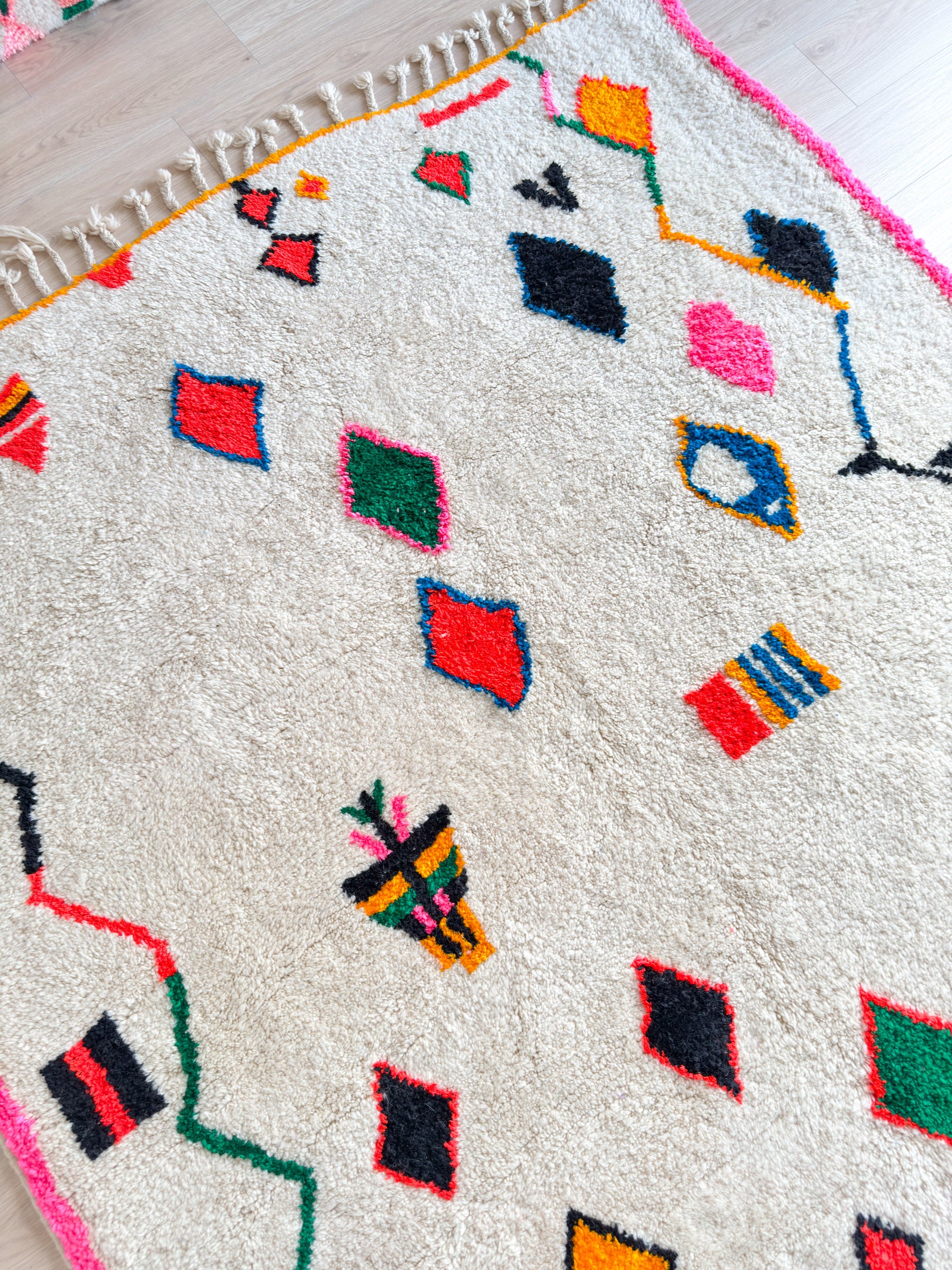 Colorful Berber rug 218 x 313 cm - n°2199