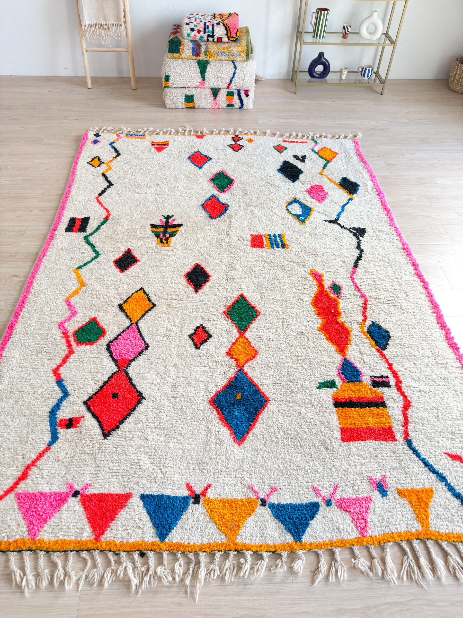 Colorful Berber rug 218 x 313 cm - n°2199