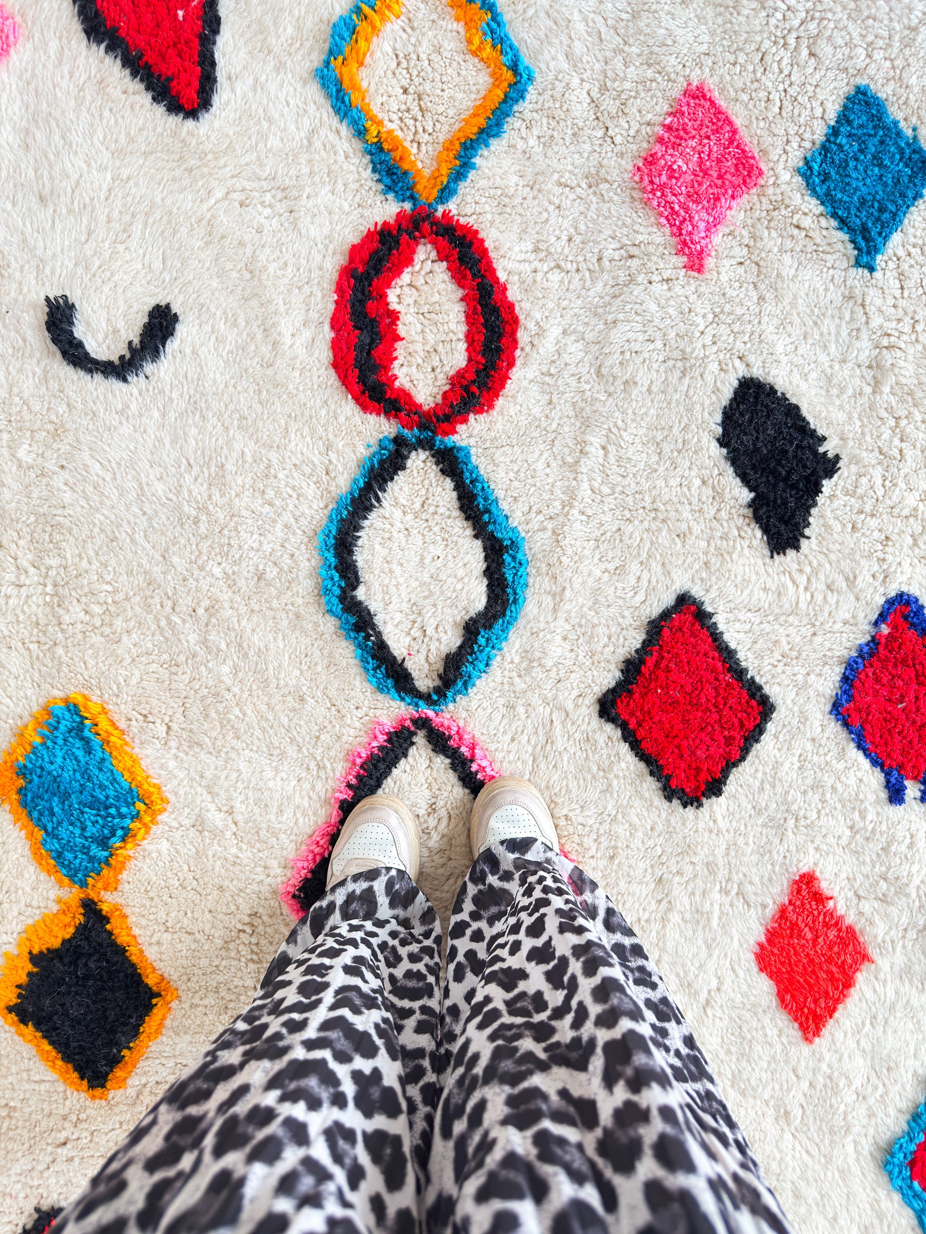 Bunter Berberteppich 189 x 330 cm - Nr. 1957