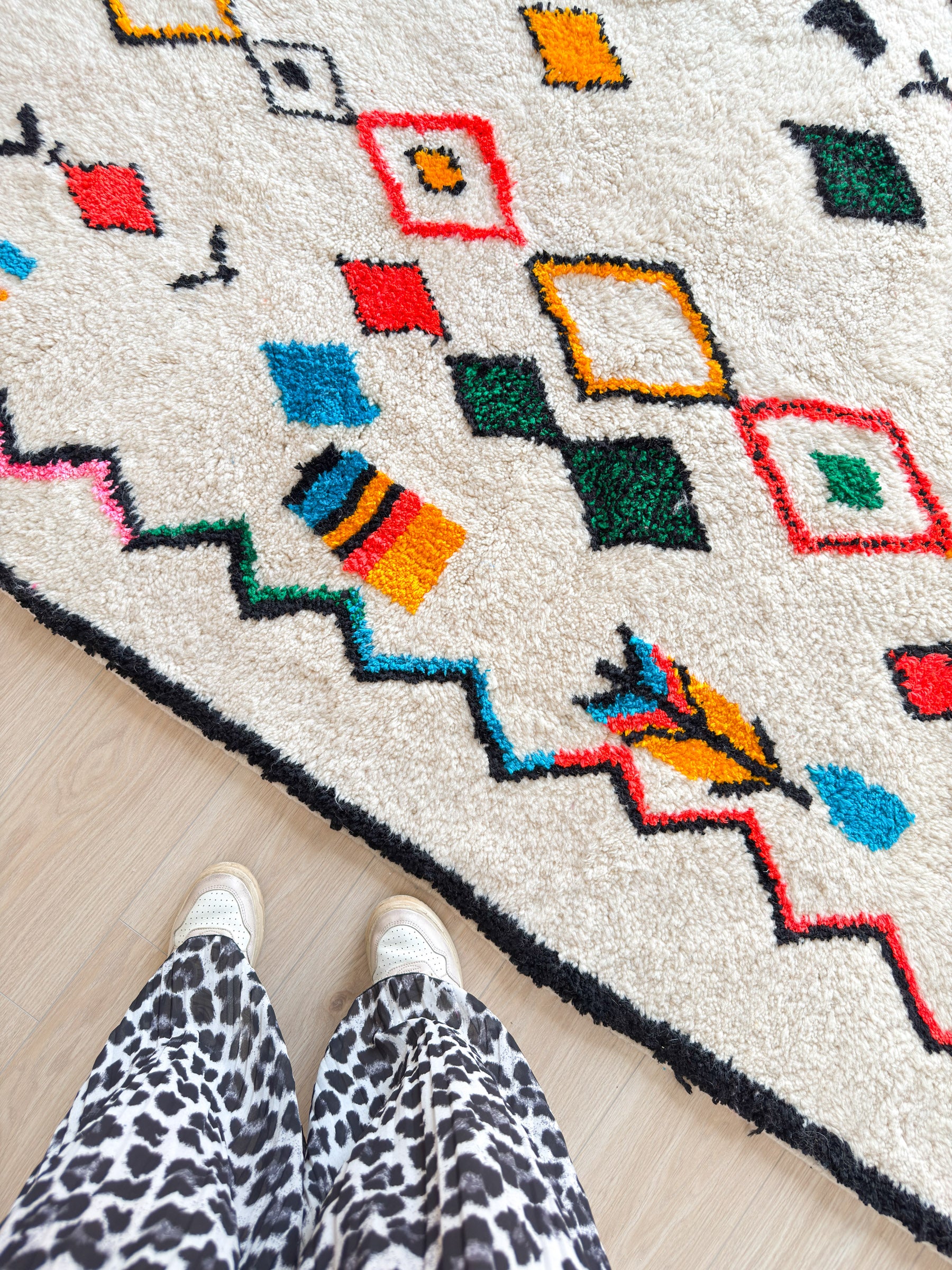 Kleurrijk Berber tapijt 153 x 278 cm - n°1661