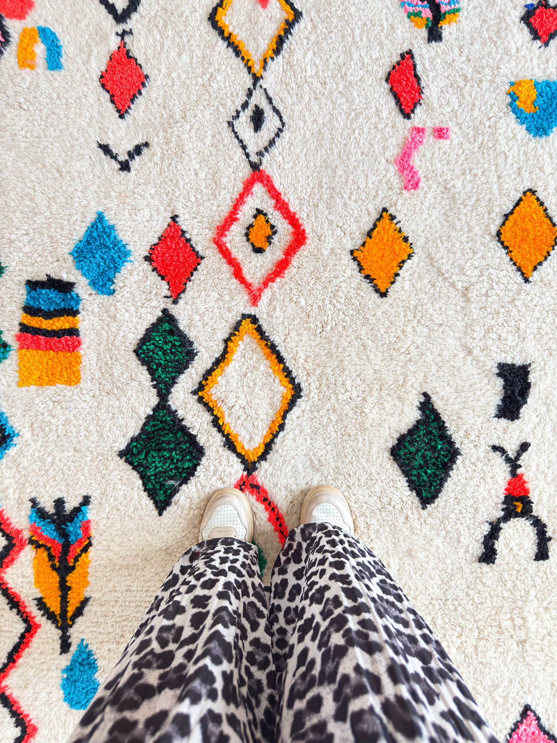 Kleurrijk Berber tapijt 153 x 278 cm - n°1661