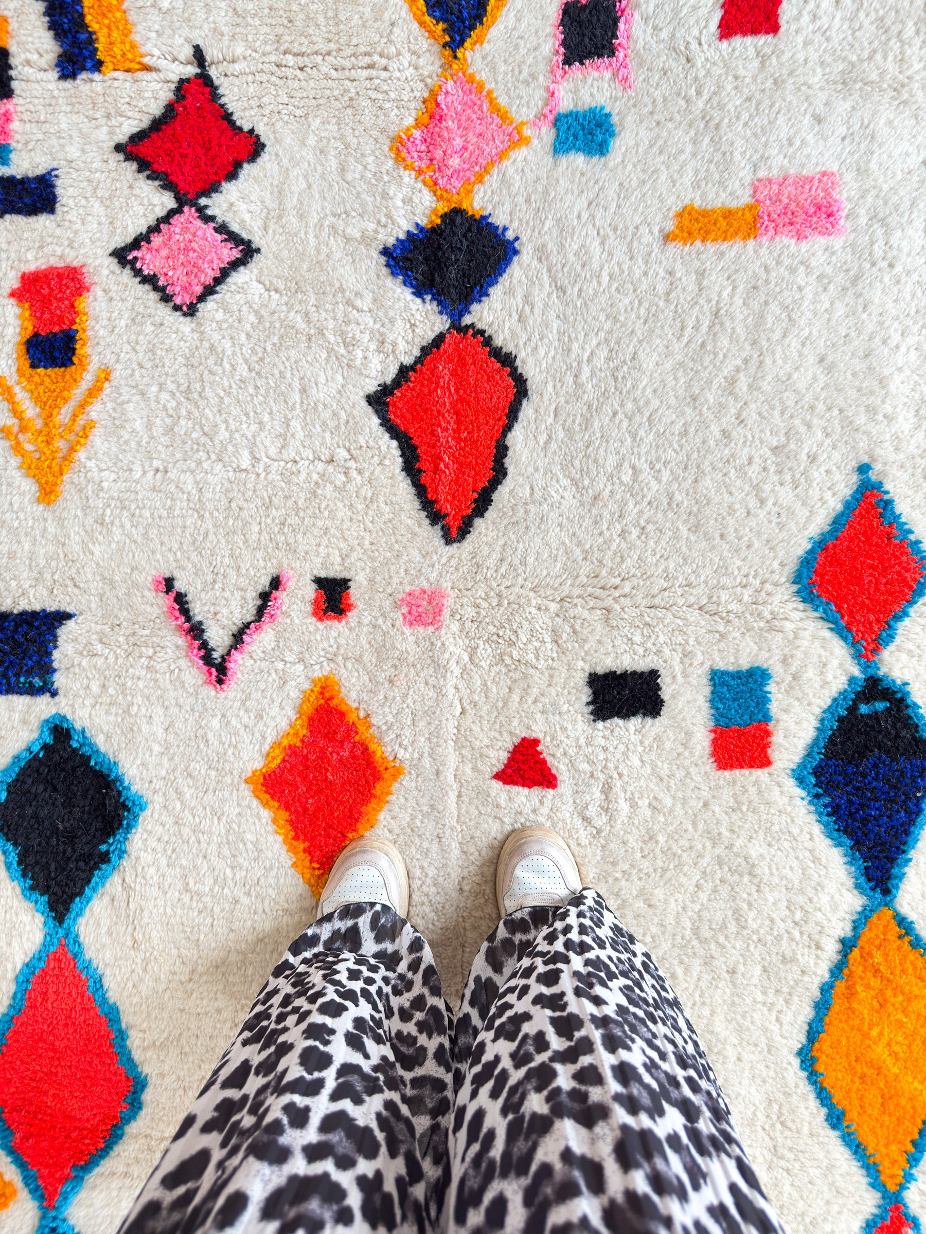 Colorful Moroccan Rug 158 x 280 cm / 5.2 x 9.2 ft - n°1425