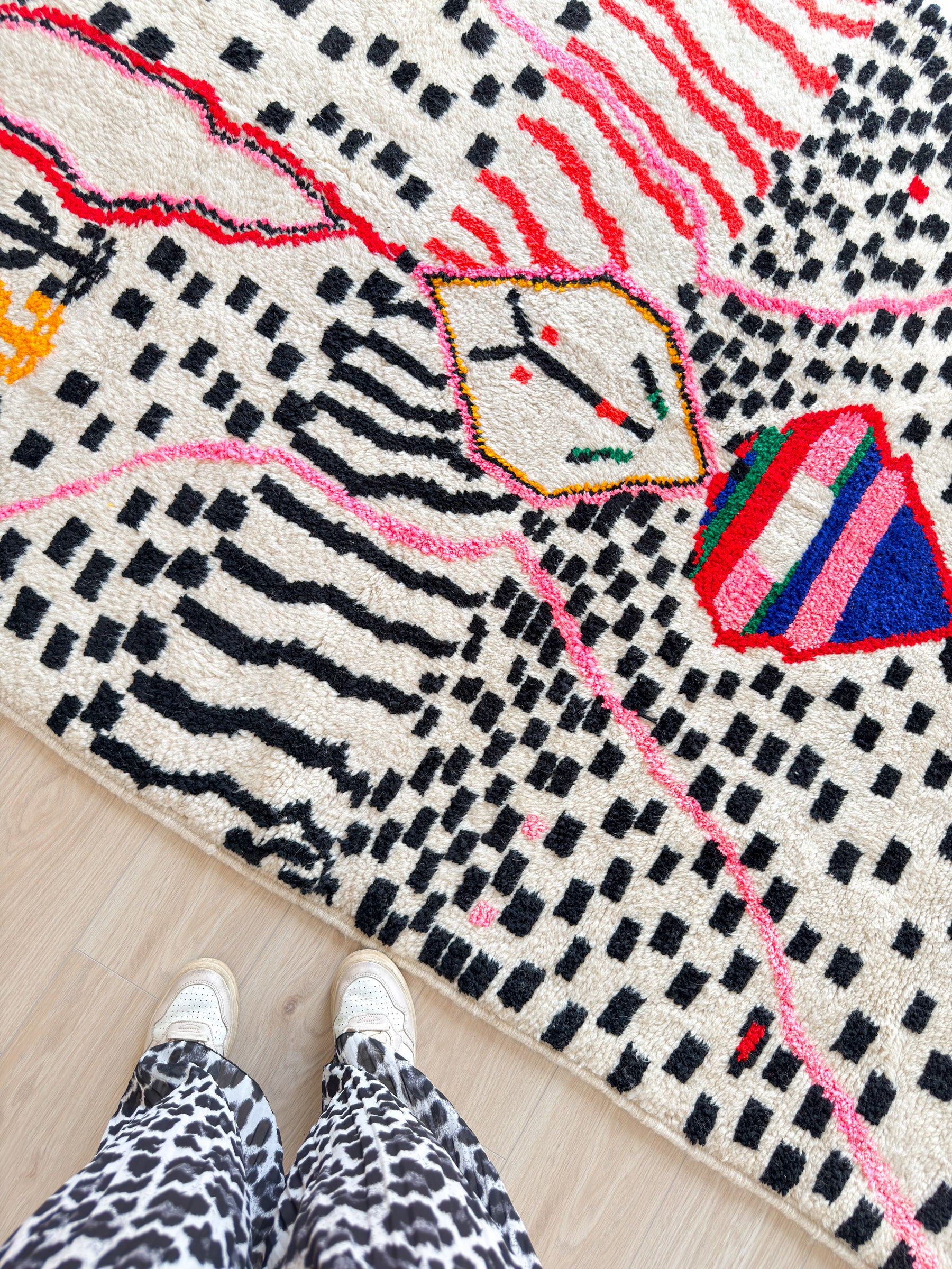 Colorful Moroccan Rug 164 x 280 cm / 5.4 x 9.2 ft - n°1397