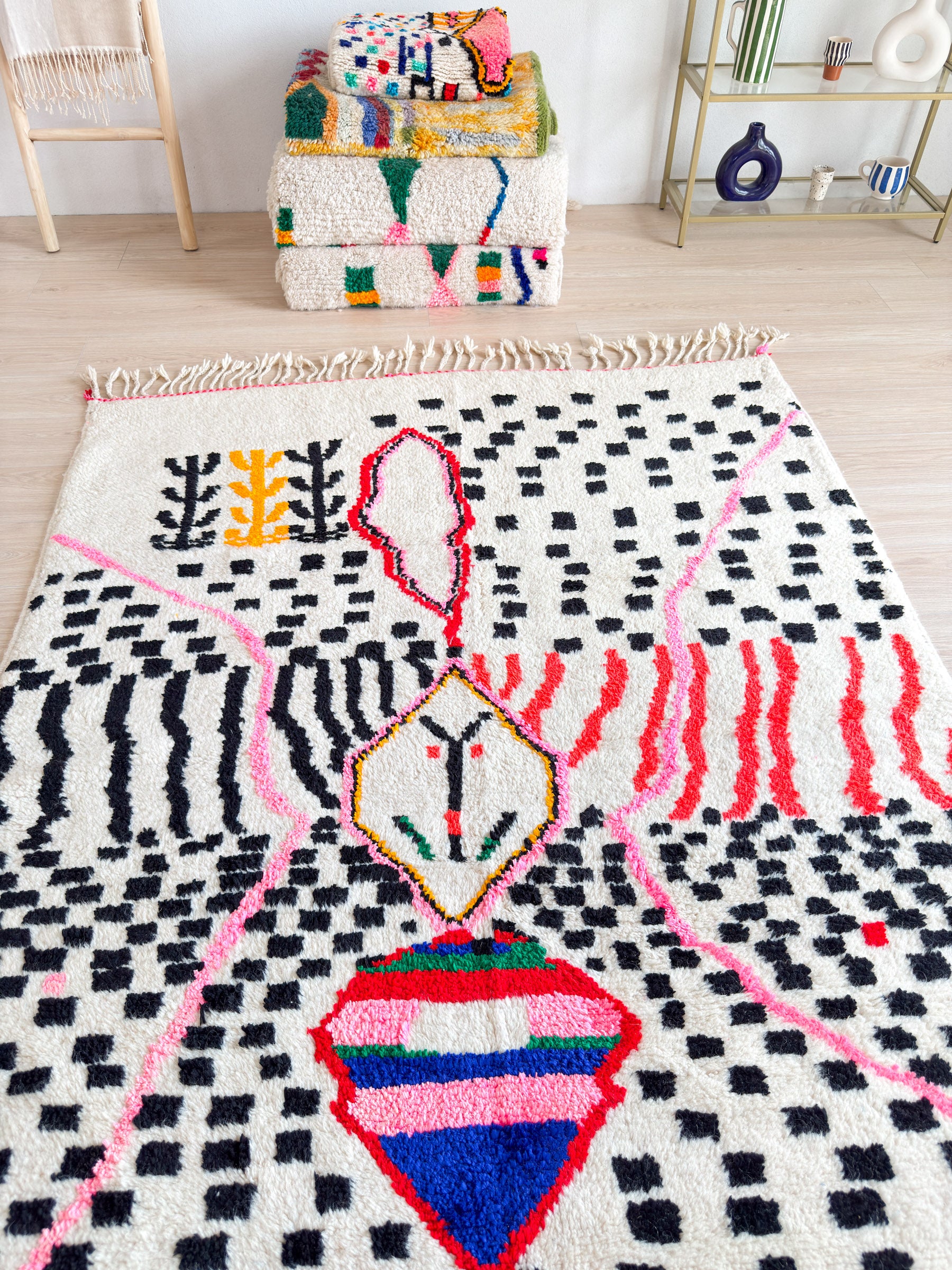 Tapis berbère coloré 164 x 280 cm - n°1397