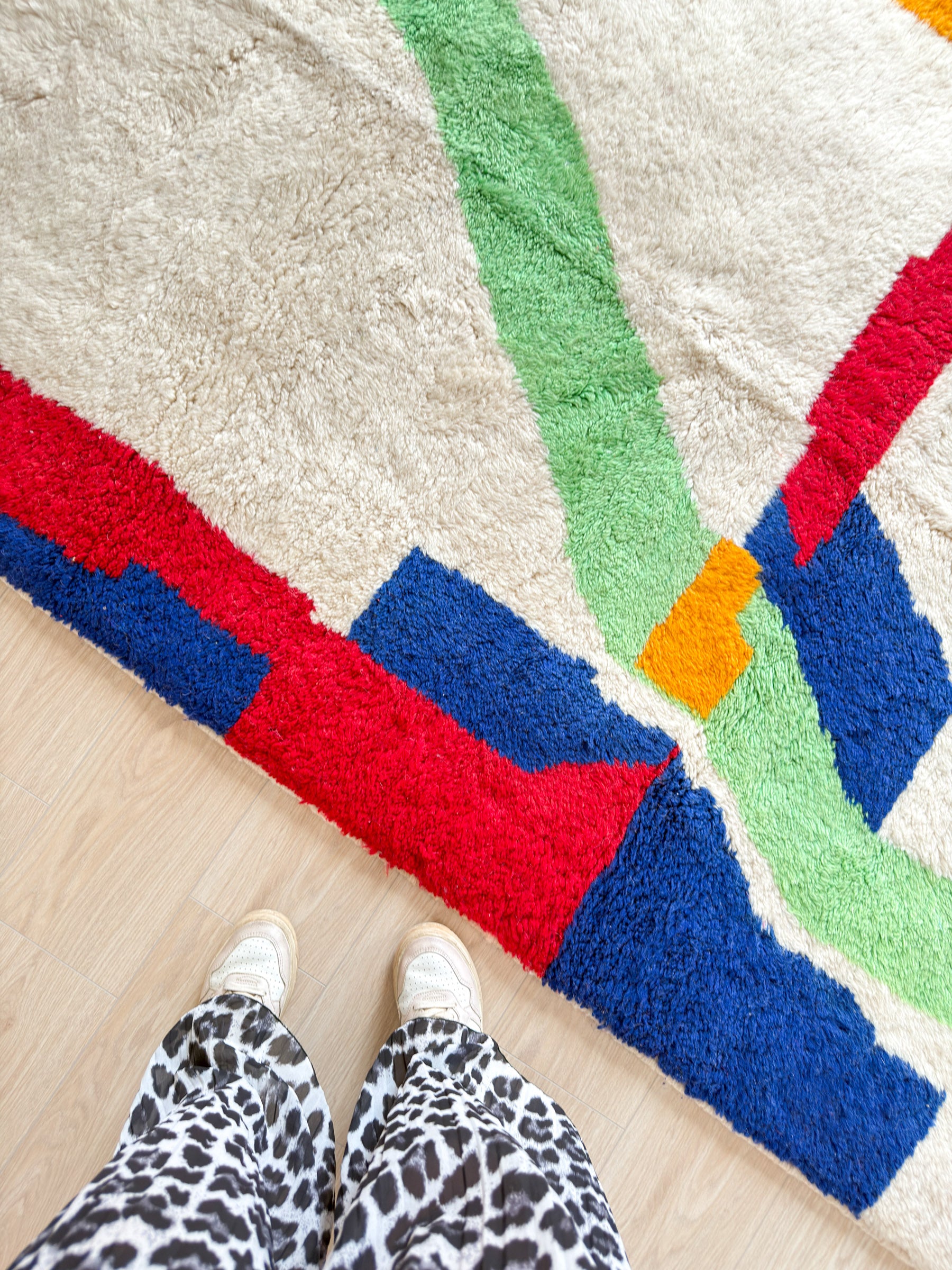 Colorful Berber Rug 153 x 274 cm / 5.0 x 9.0 ft - n°1493