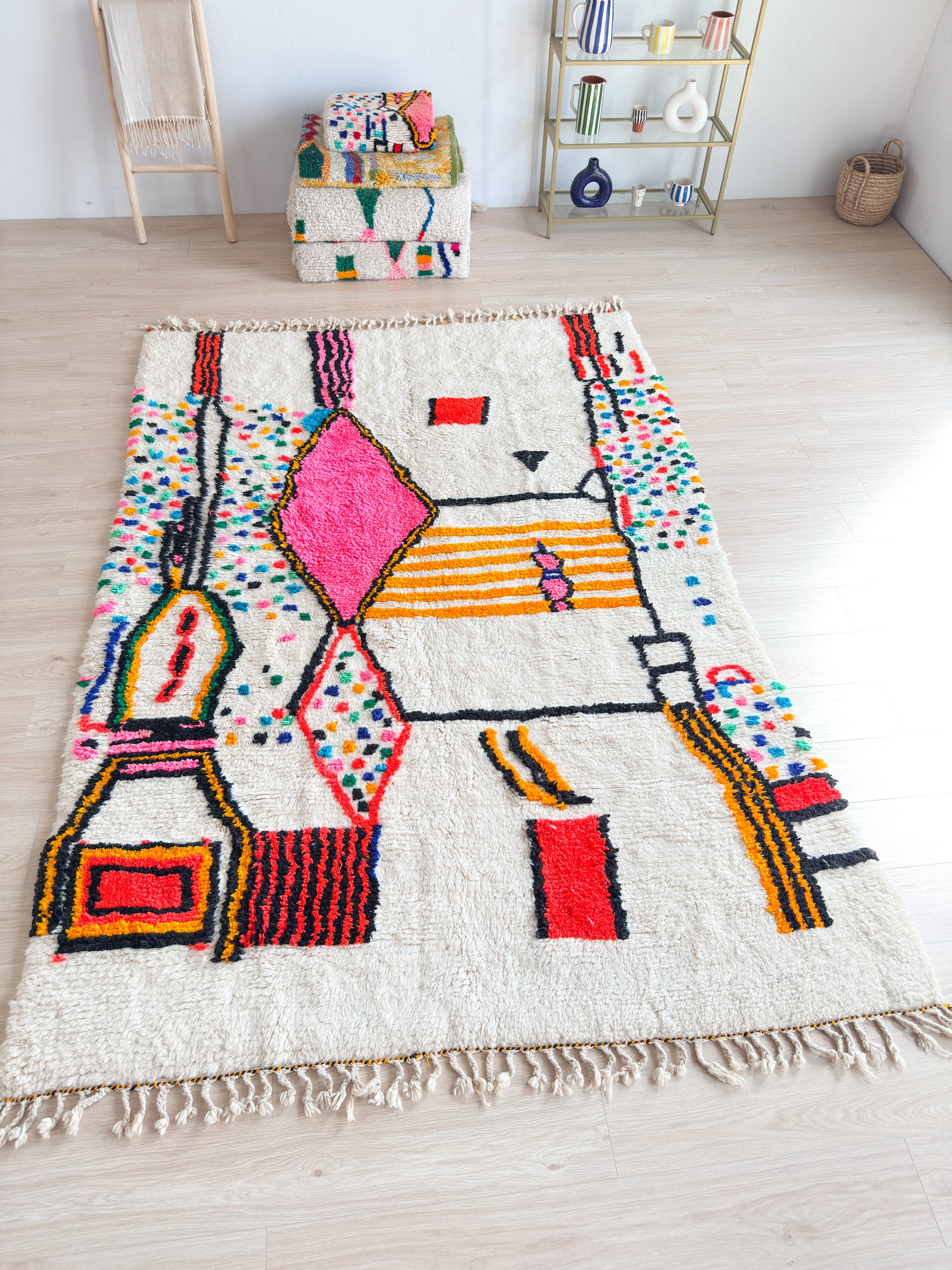 Tapis berbère coloré 197 x 304 cm - n°2236