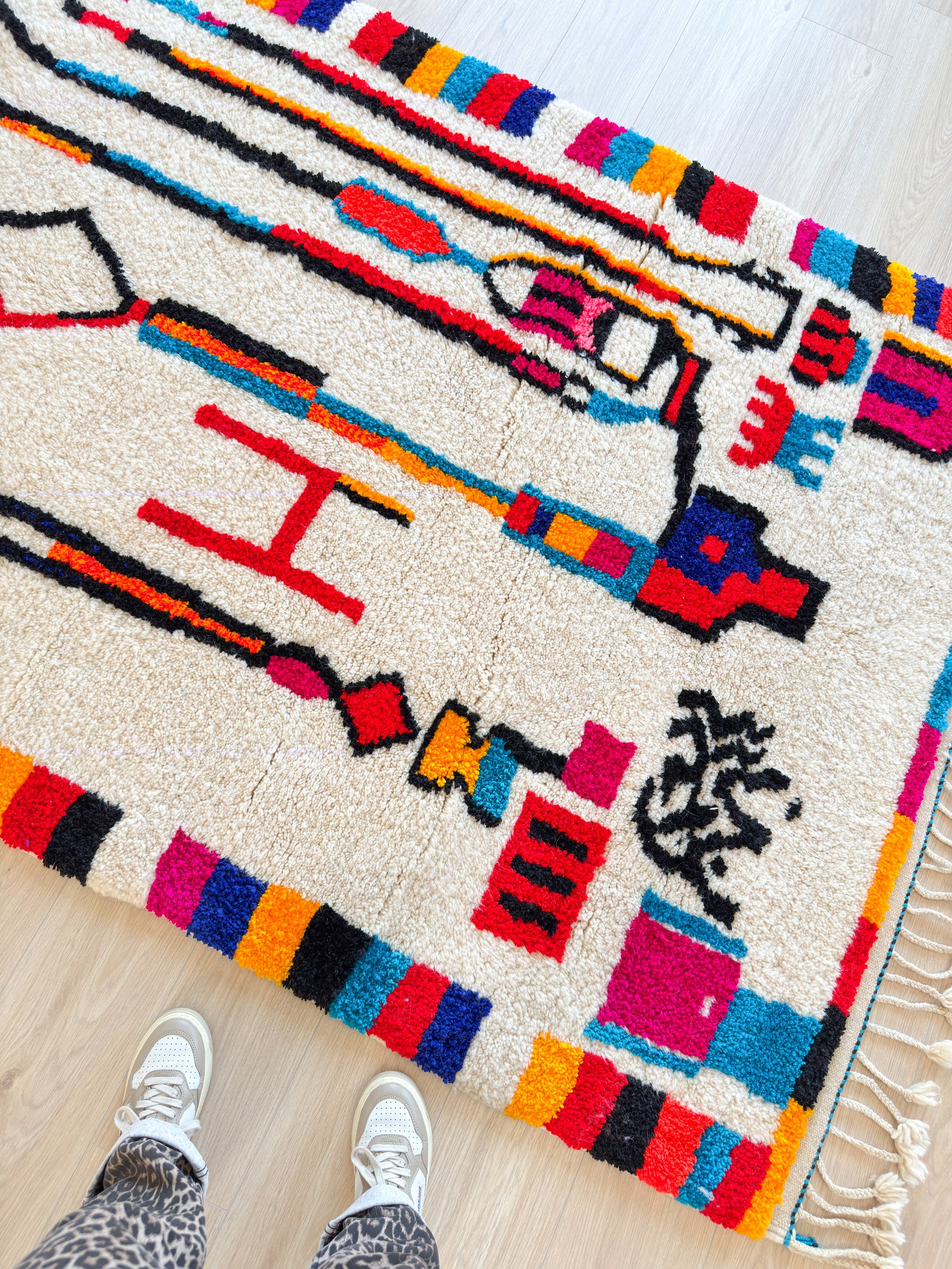 Colorful Berber rug 152 x 234 cm - n°1910