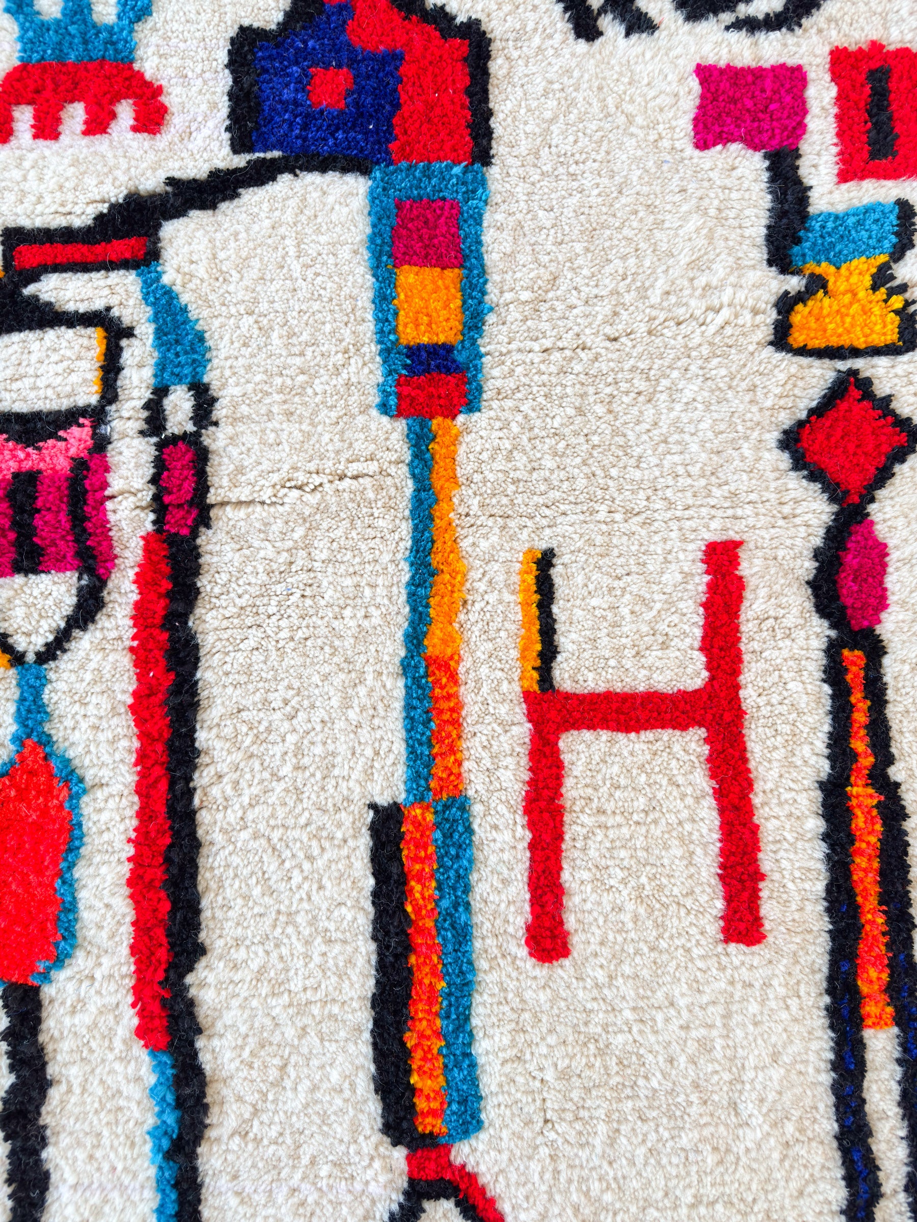 Colorful Berber rug 152 x 234 cm - n°1910