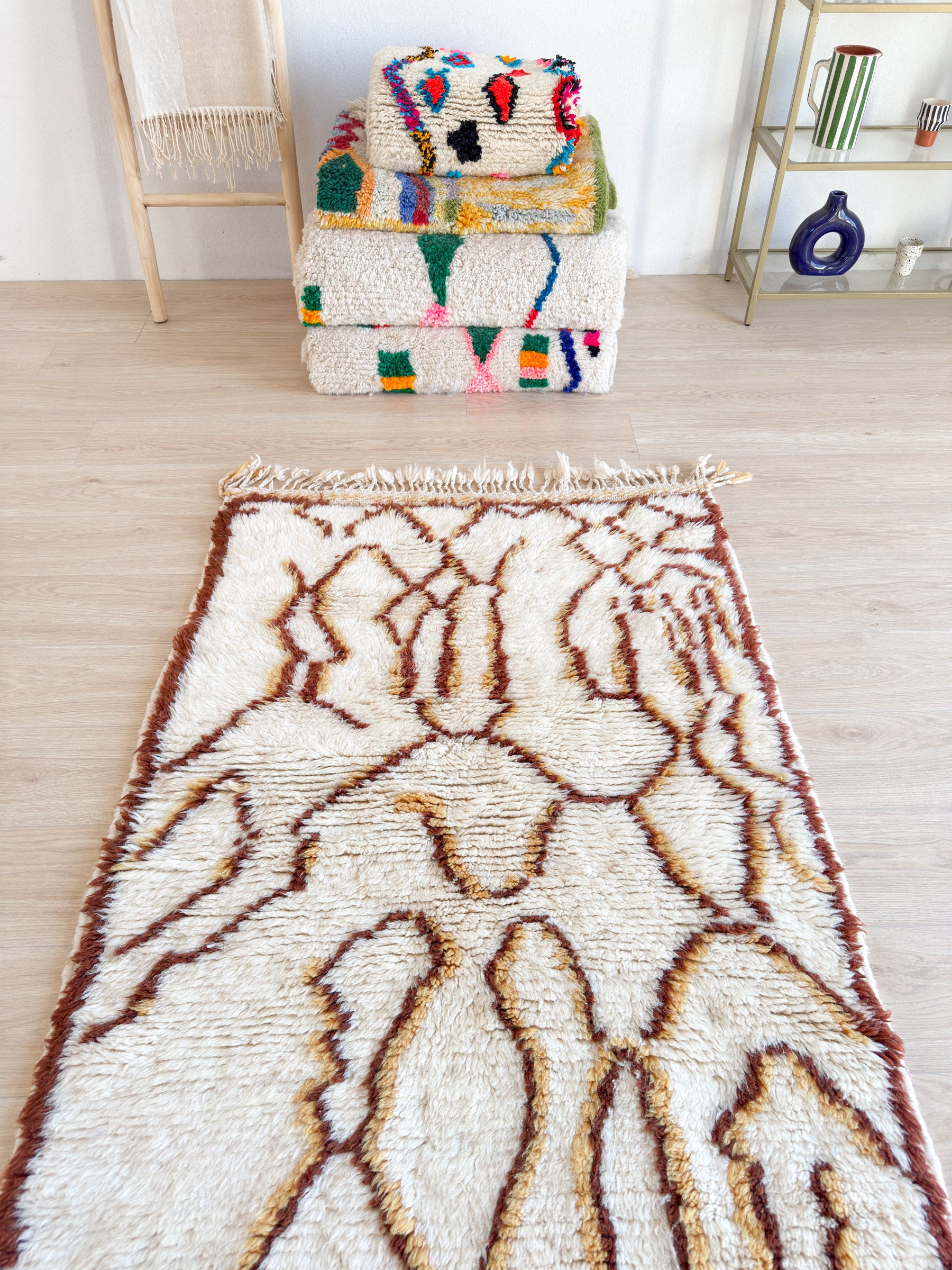 Colorful Berber rug 106 x 166 cm - n°2286