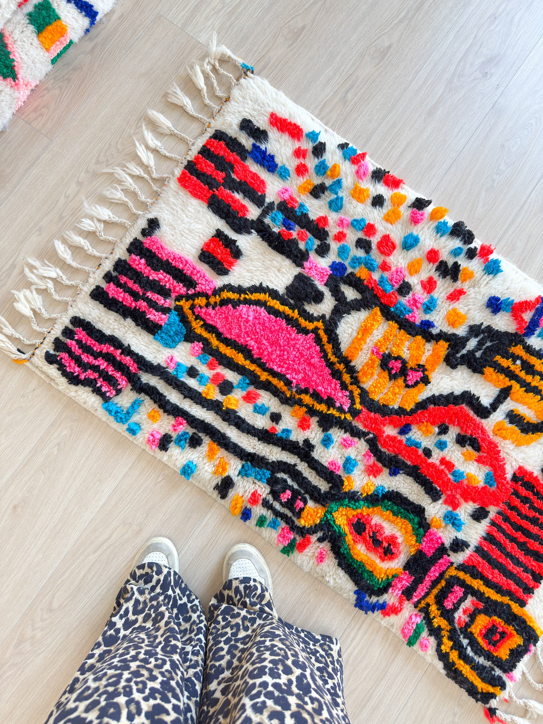 Colorful Berber rug 83 x 144 cm - n°2325