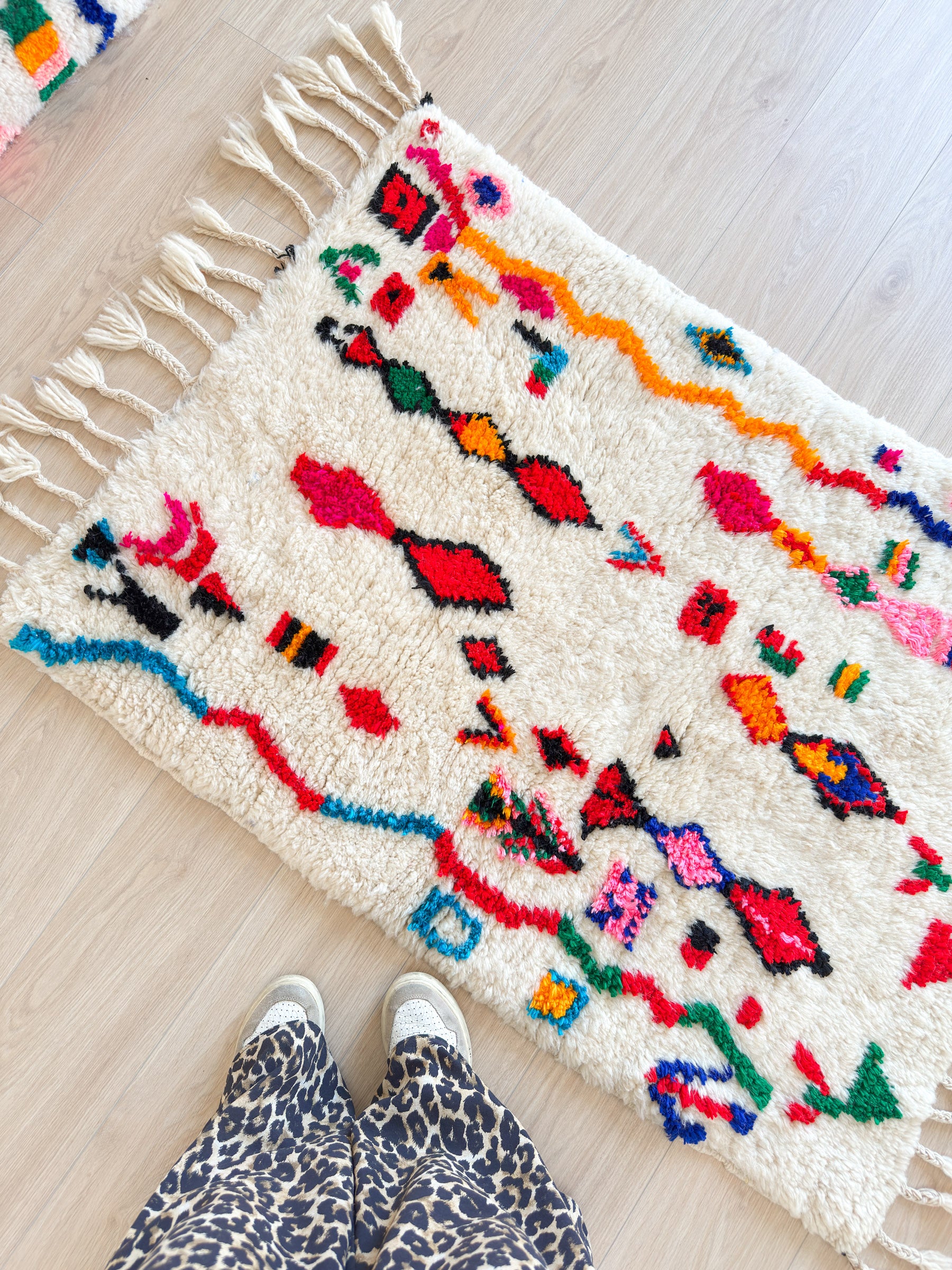 Colorful Berber rug 93 x 150 cm - n°2302