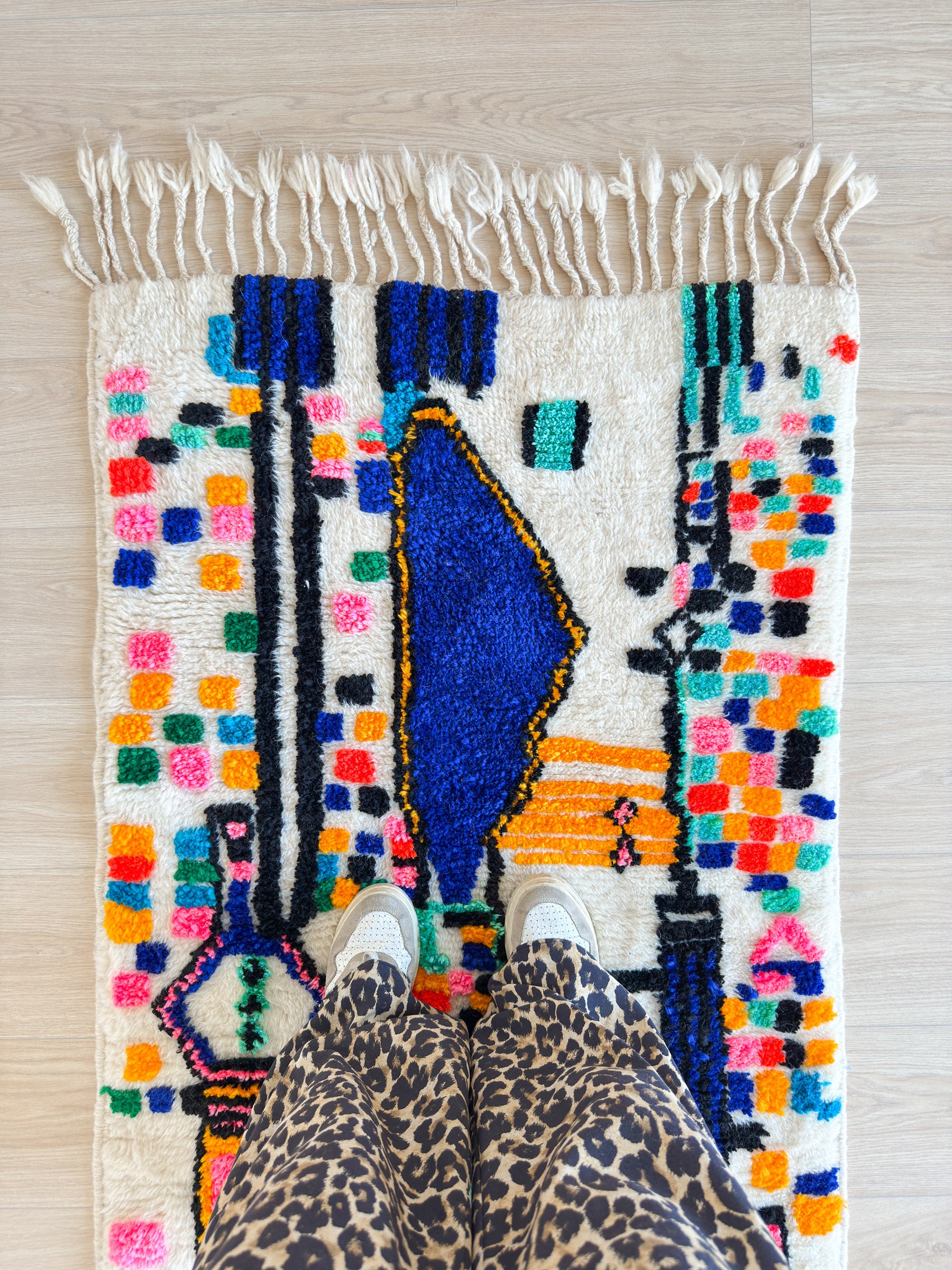 Tapis berbère coloré 84 x 156 cm - n°2321