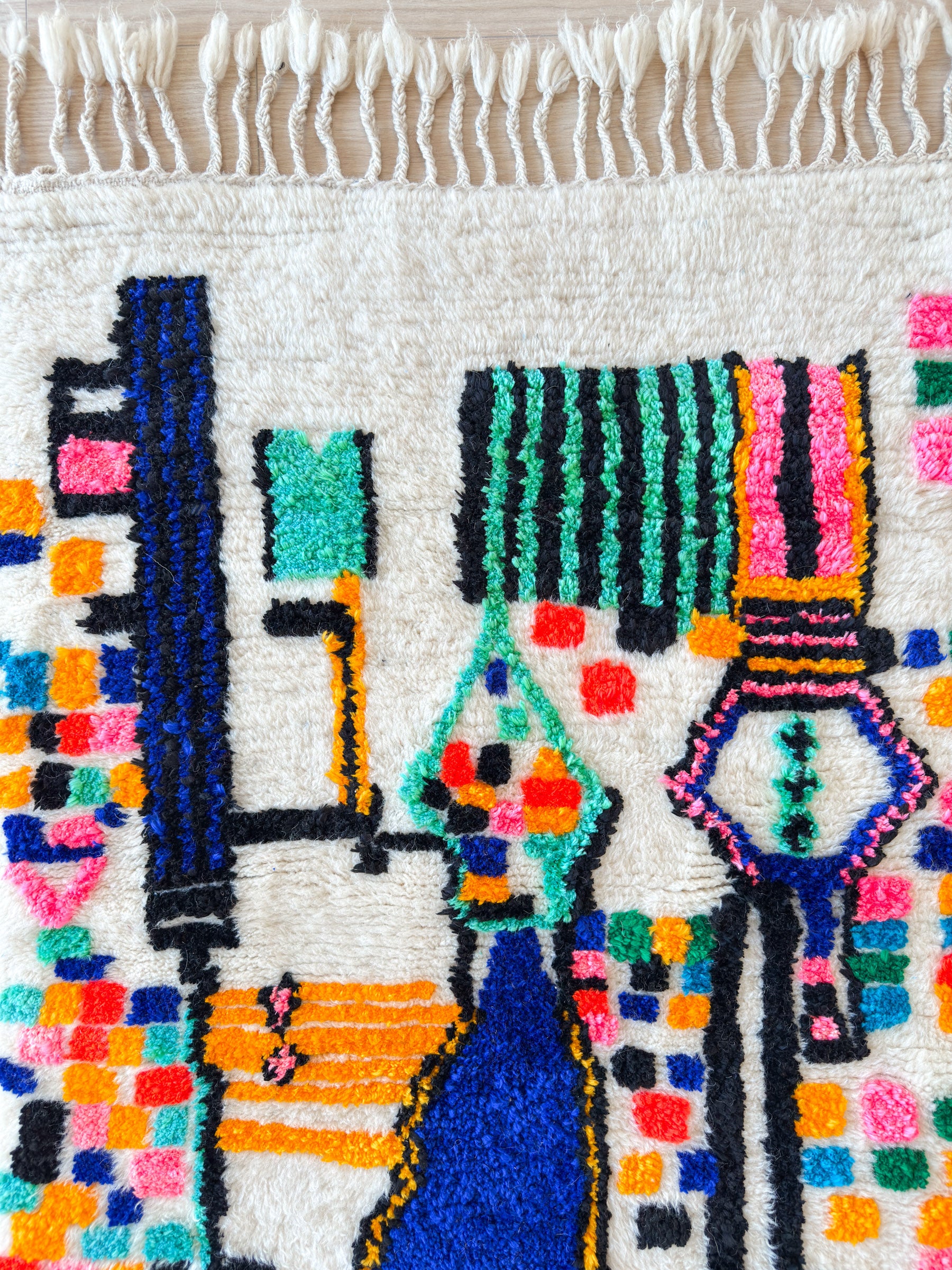 Tapis berbère coloré 84 x 156 cm - n°2321