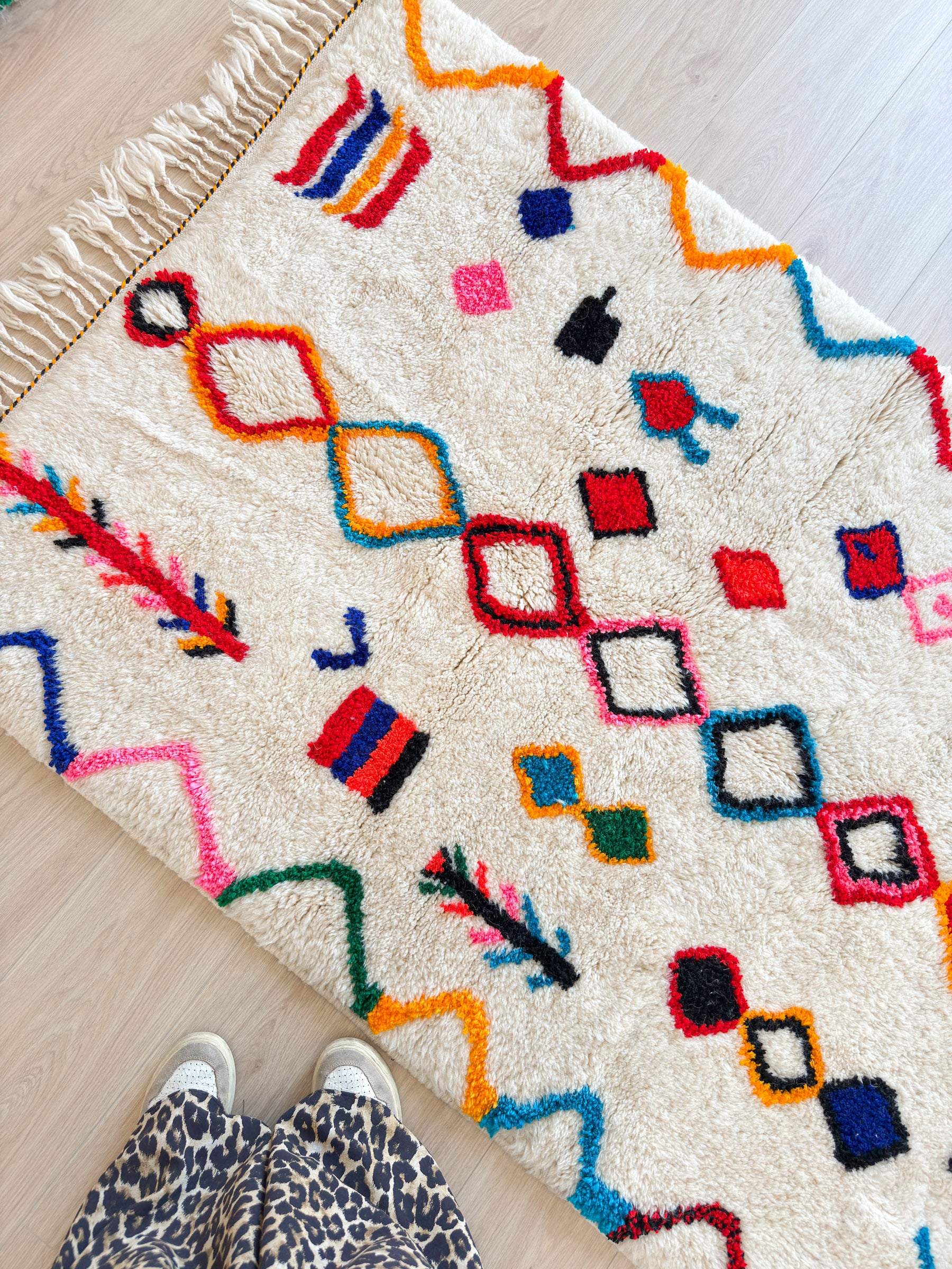 Colorful Berber rug 119 x 191 cm - n°2287