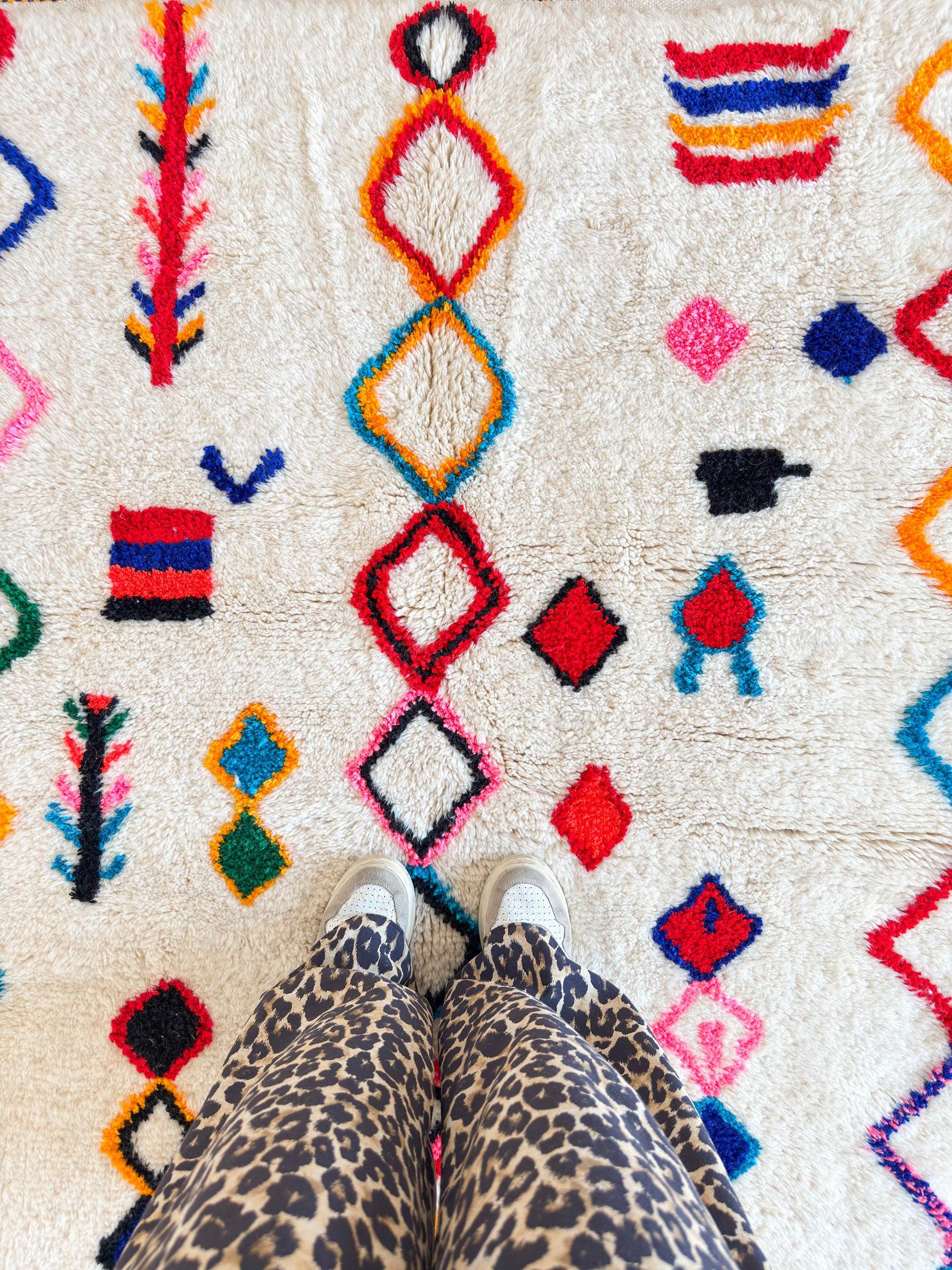 Colorful Berber rug 119 x 191 cm - n°2287