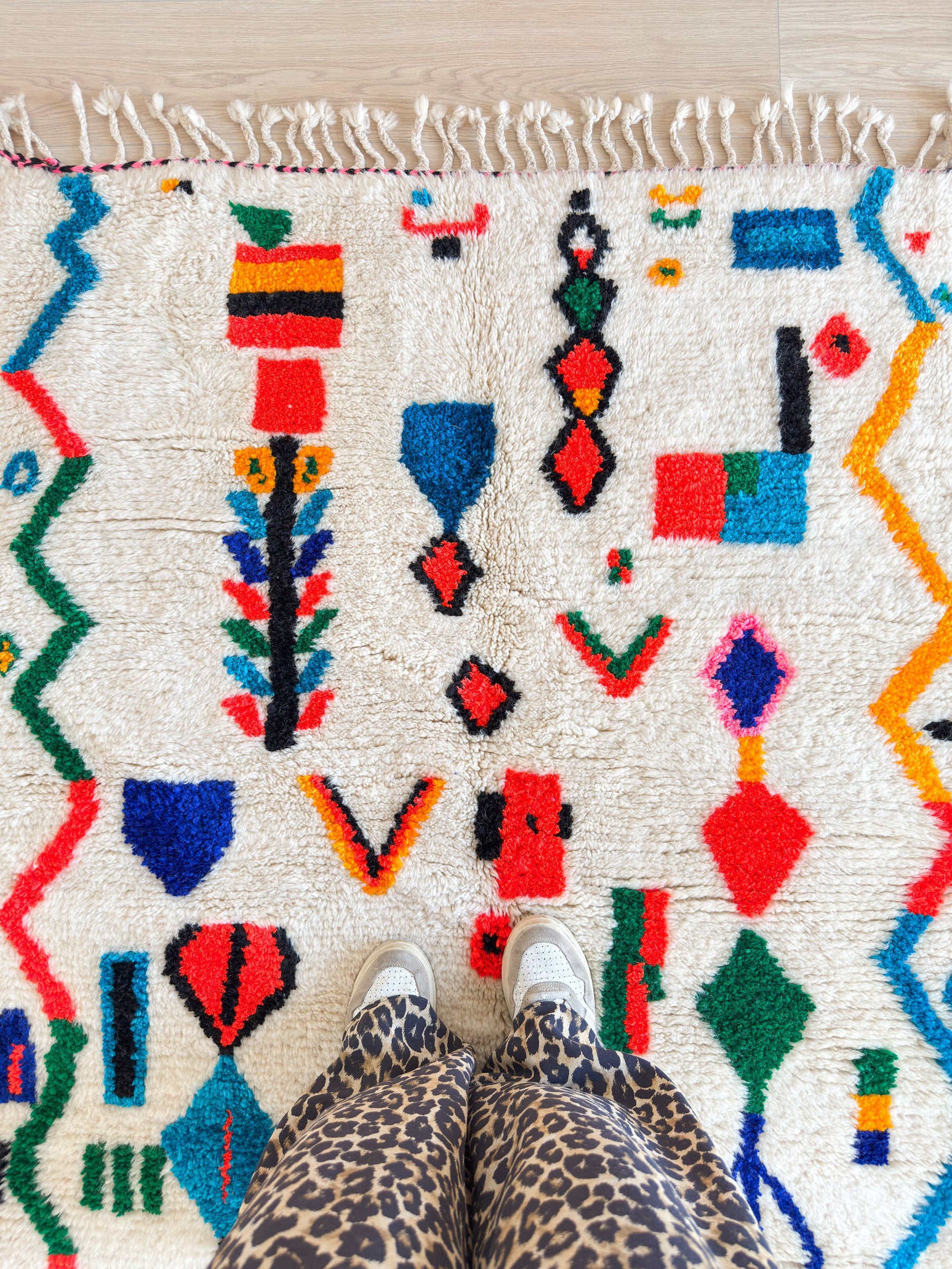 Colorful Berber rug 119 x 199 cm - n°2275