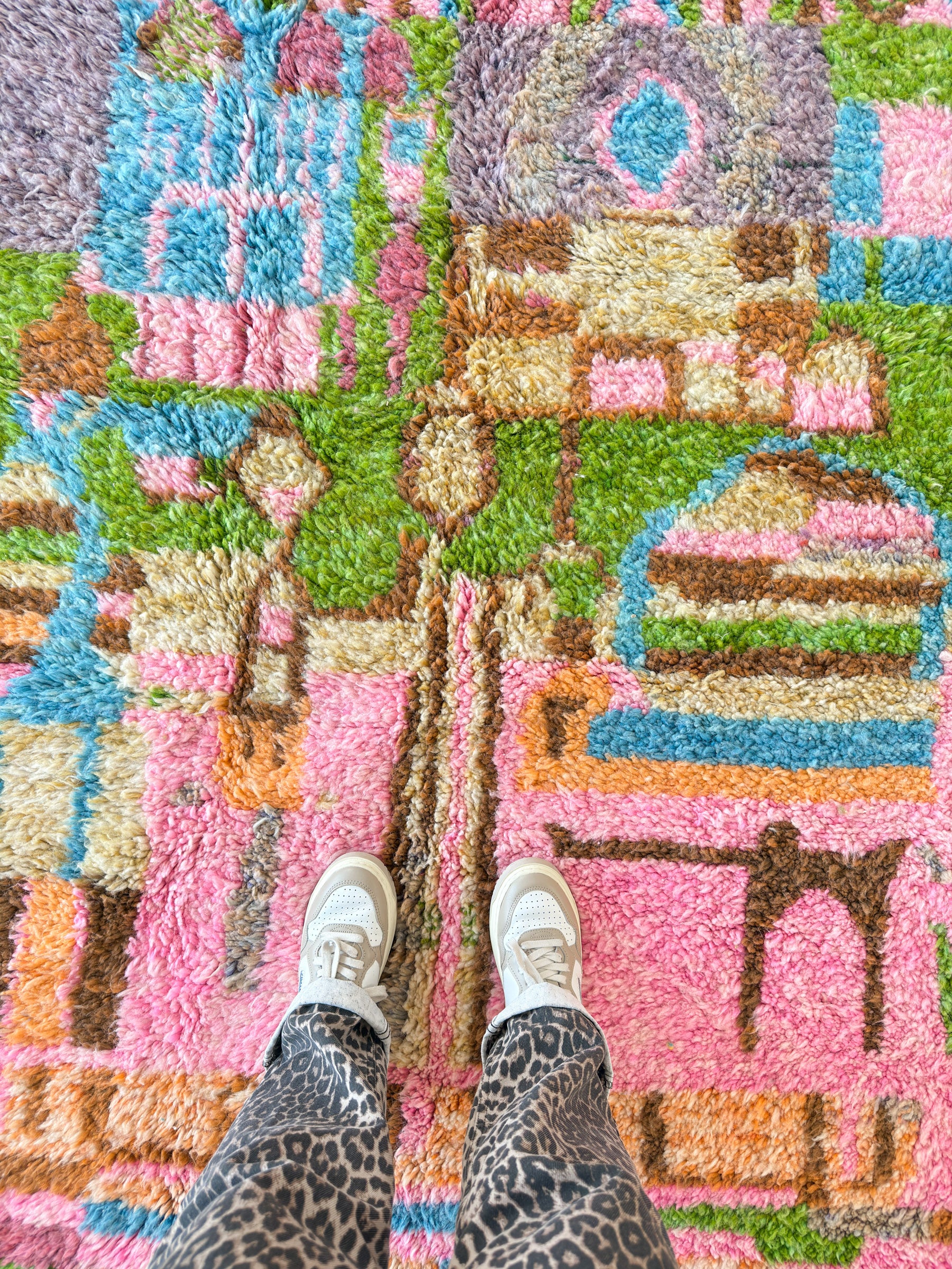 Bunter Berberteppich 153 x 270 cm - Nr. 2020