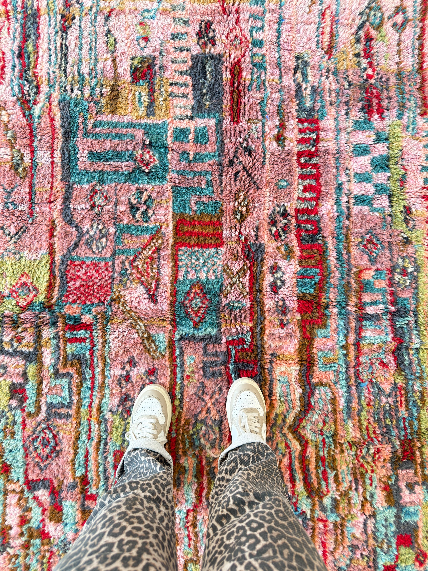 Colorful Berber rug 142 x 210 cm - no. 2088
