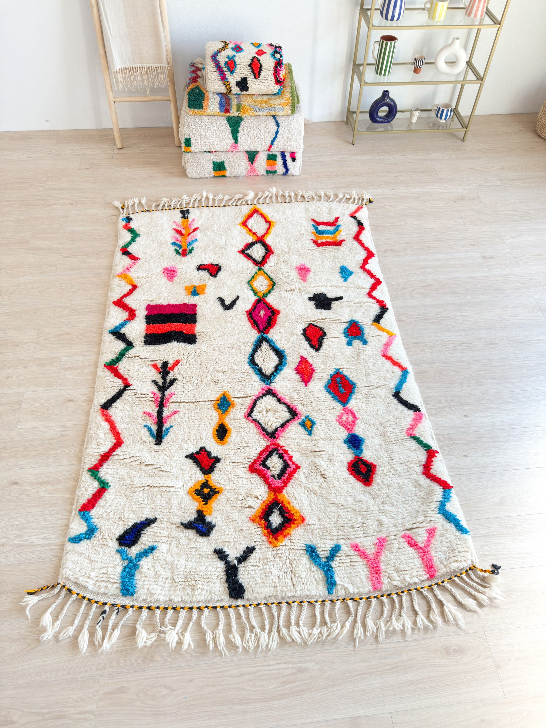 Colorful Berber rug 147 x 255 cm - n°2305