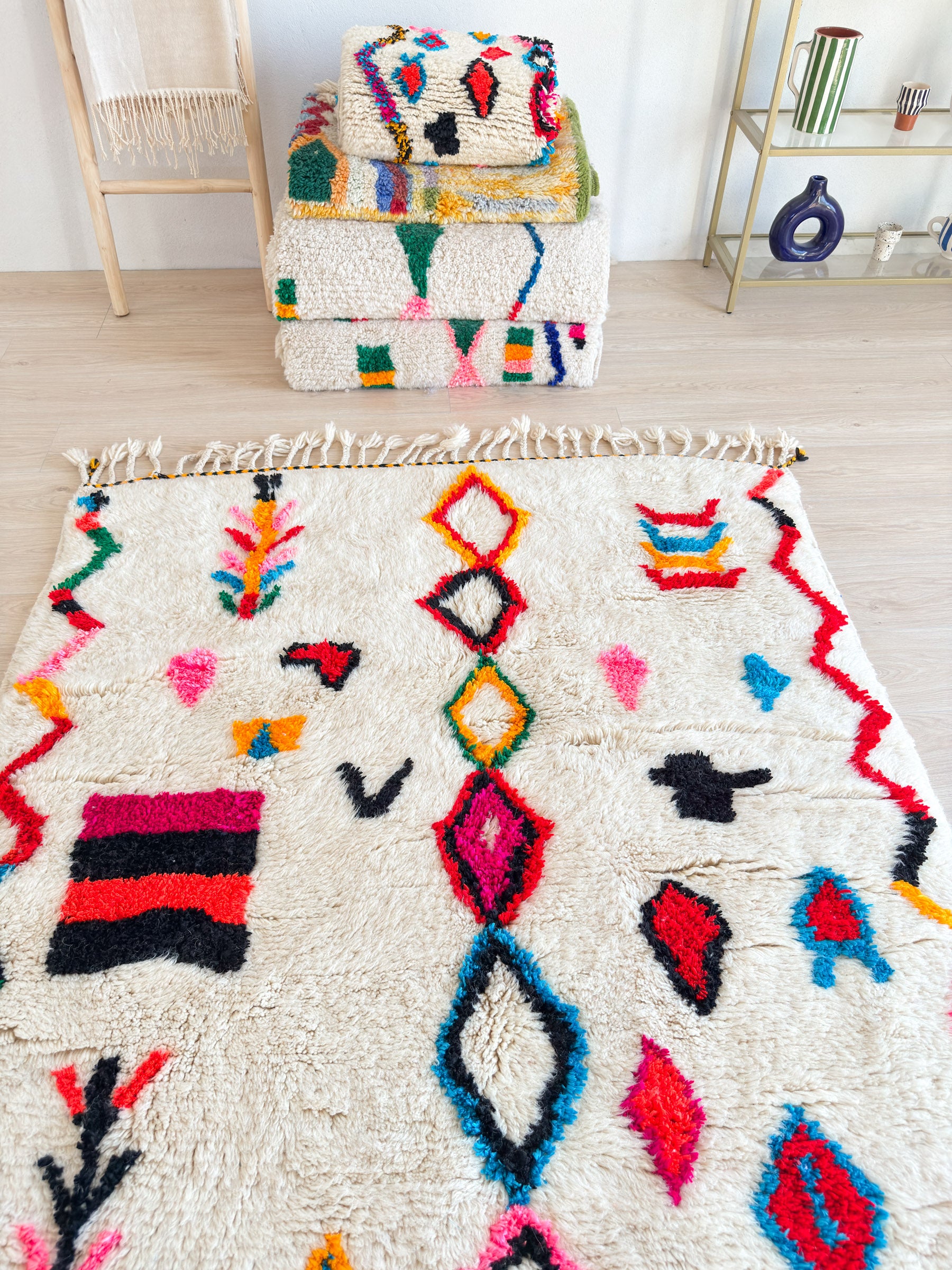 Colorful Berber rug 147 x 255 cm - n°2305