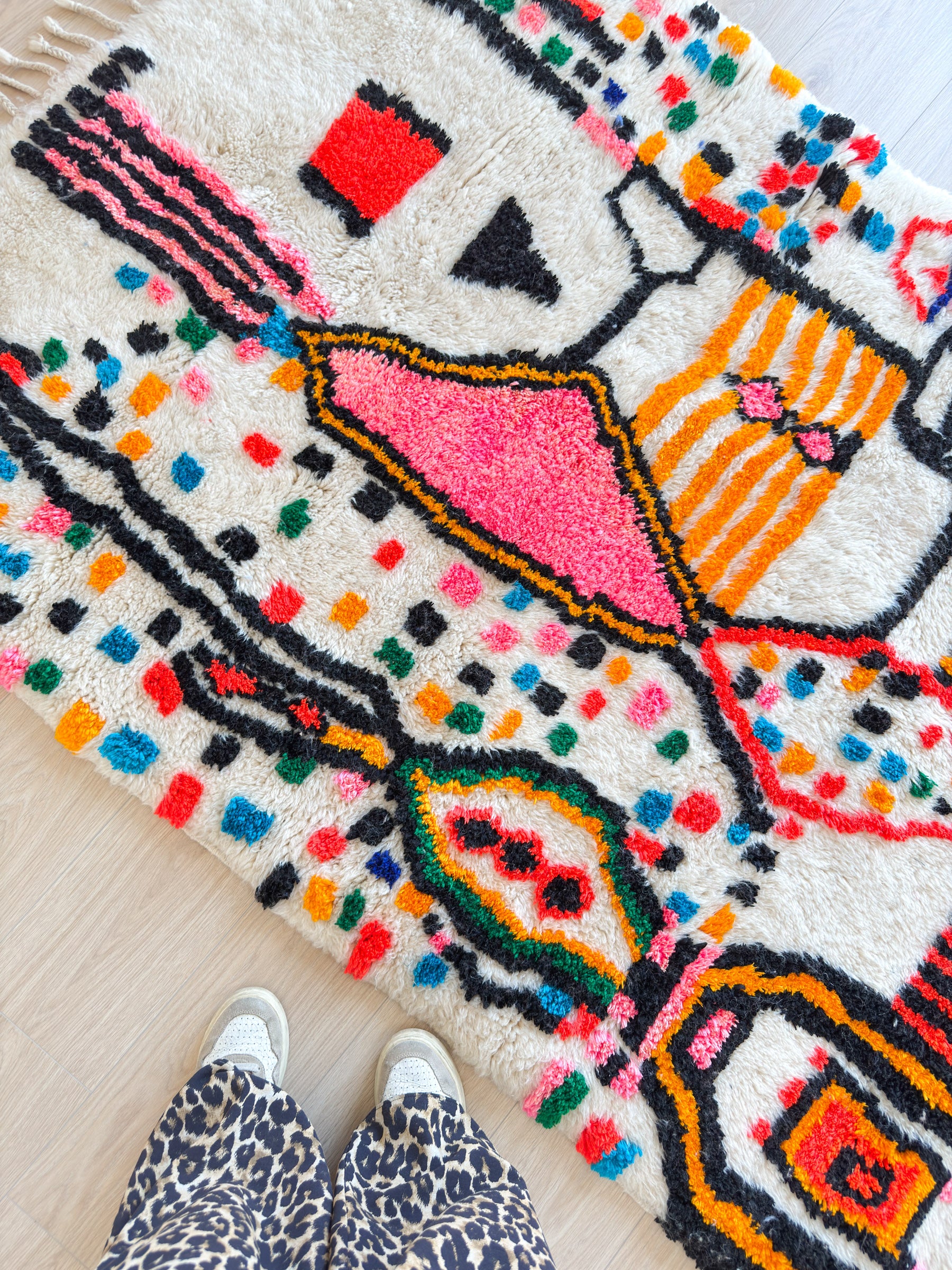 Colorful Berber rug 130 x 213 cm - n°2326