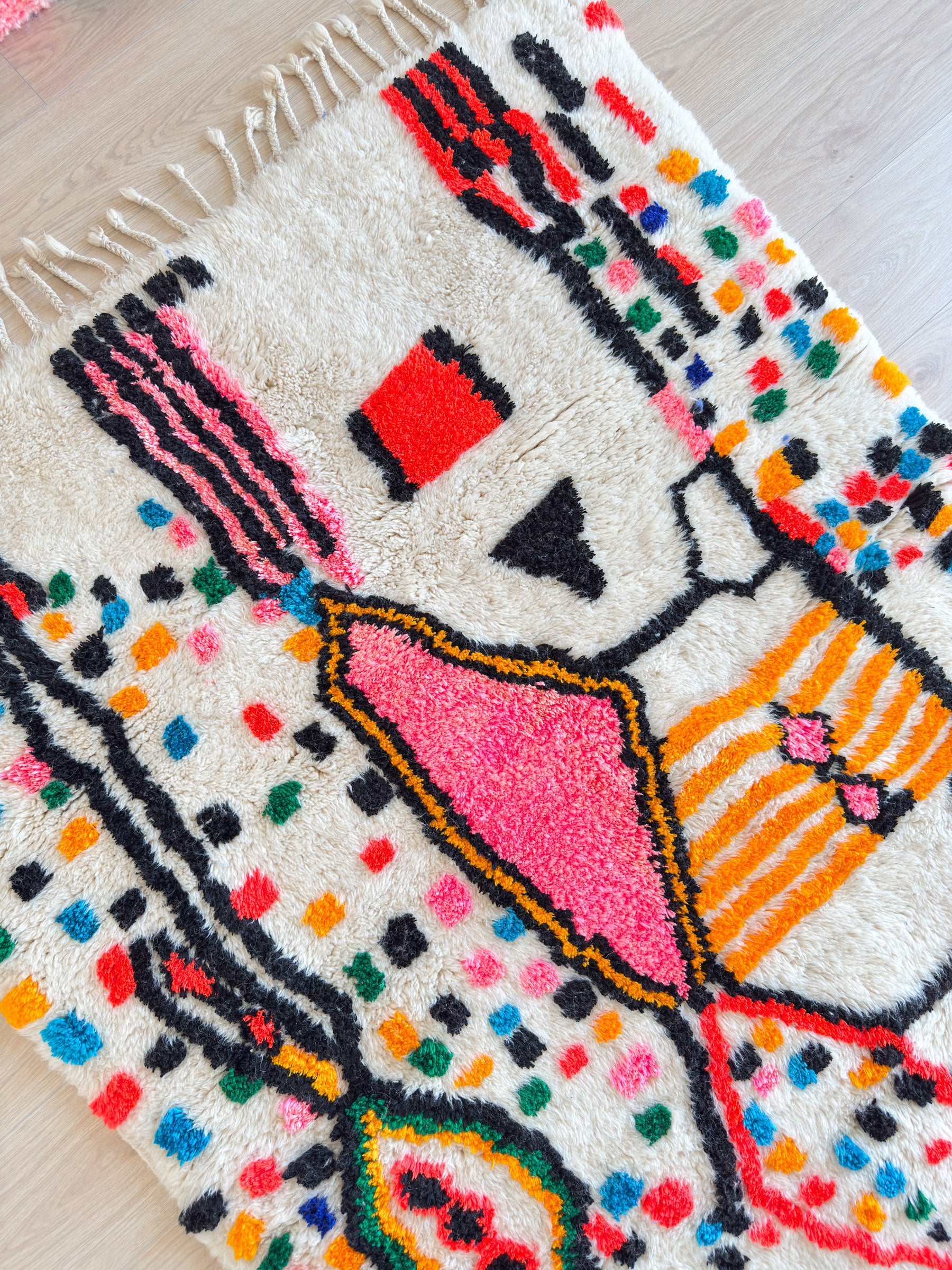 Colorful Berber rug 130 x 213 cm - n°2326
