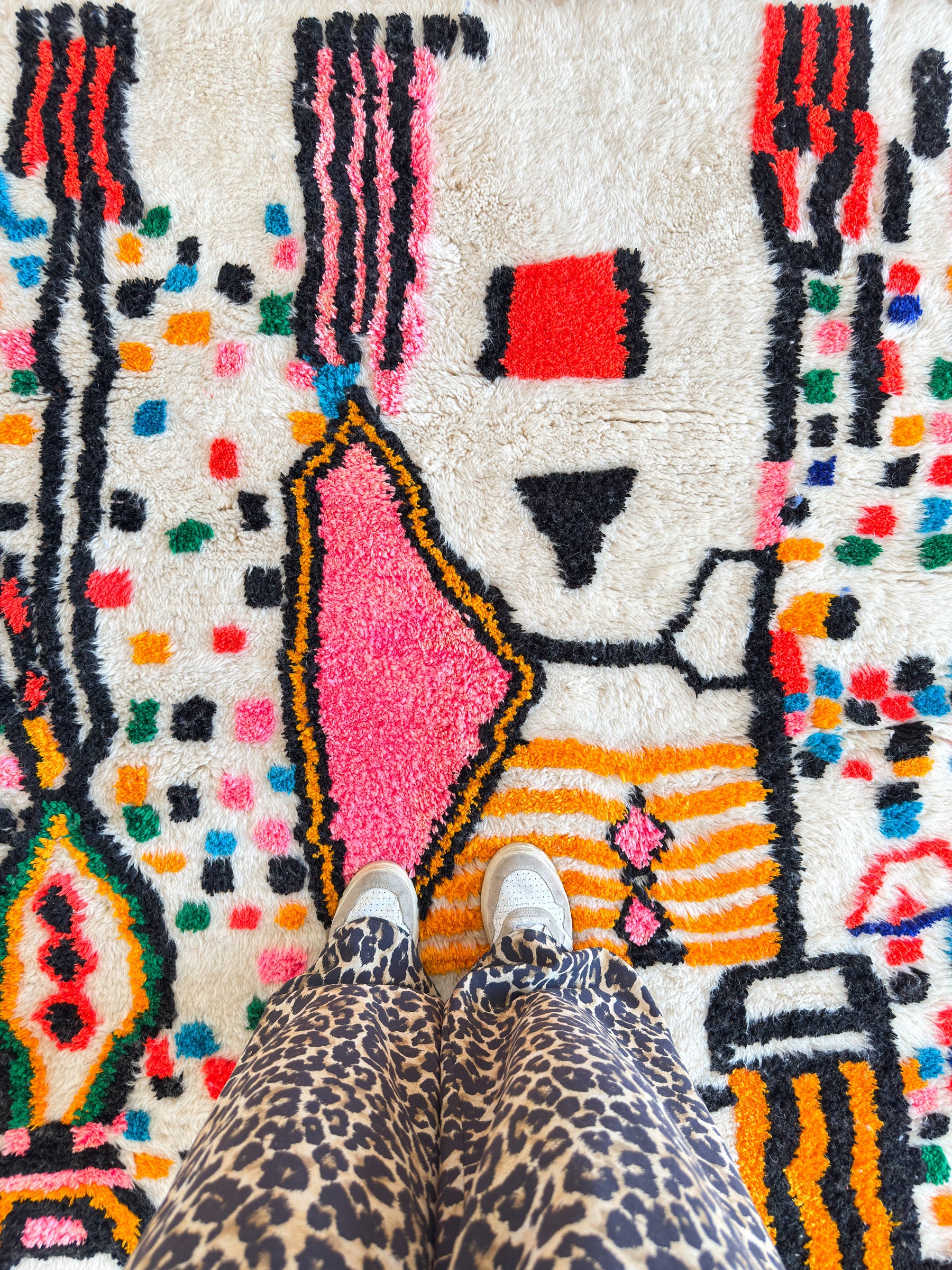 Colorful Berber rug 130 x 213 cm - n°2326