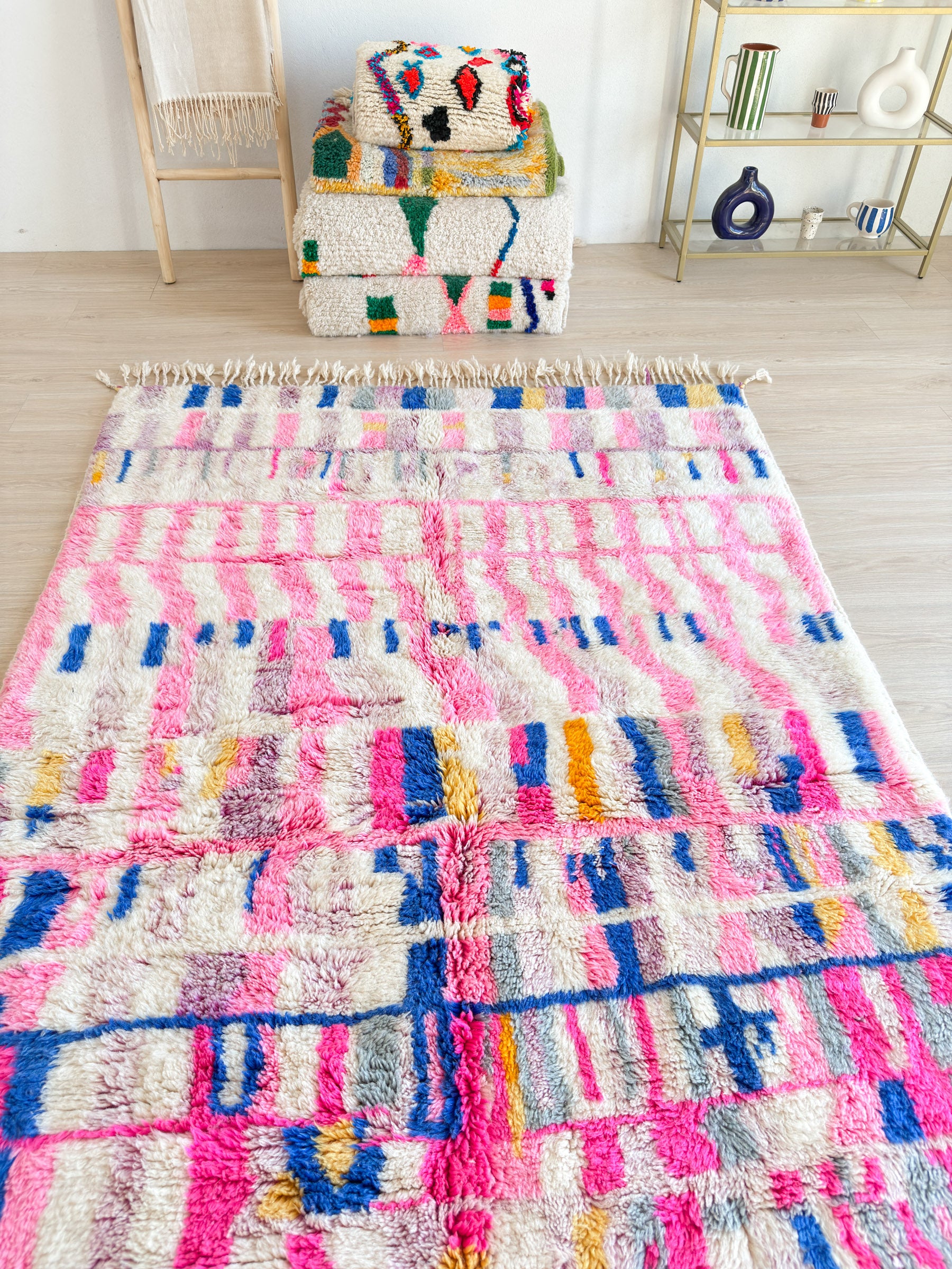 Colorful Berber rug 155 x 295 cm - n°2272