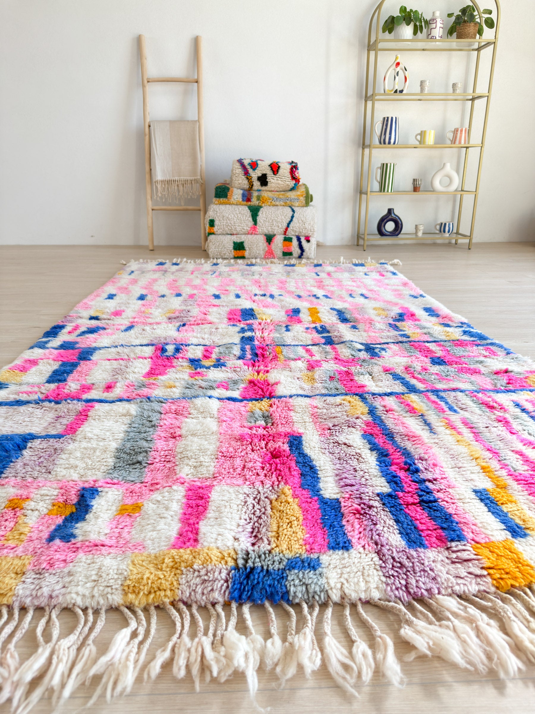 Colorful Berber rug 155 x 295 cm - n°2272