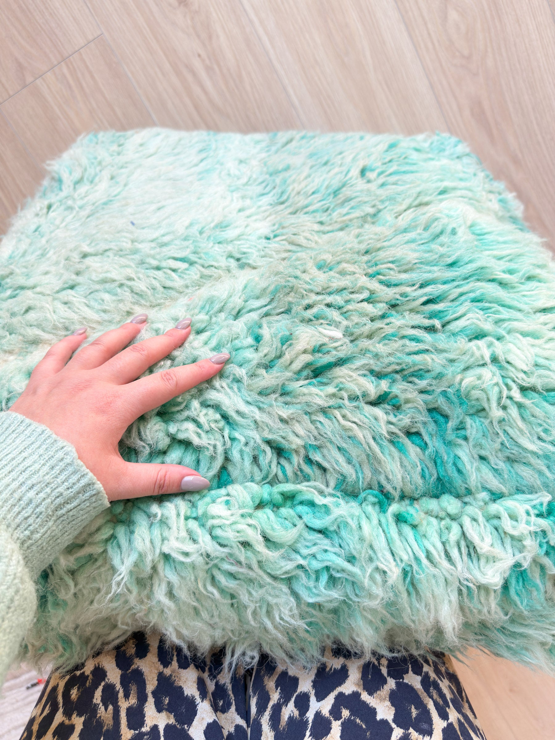Pouf Marocain, pouf berbère coloré - 60 x 60 cm - n°62
