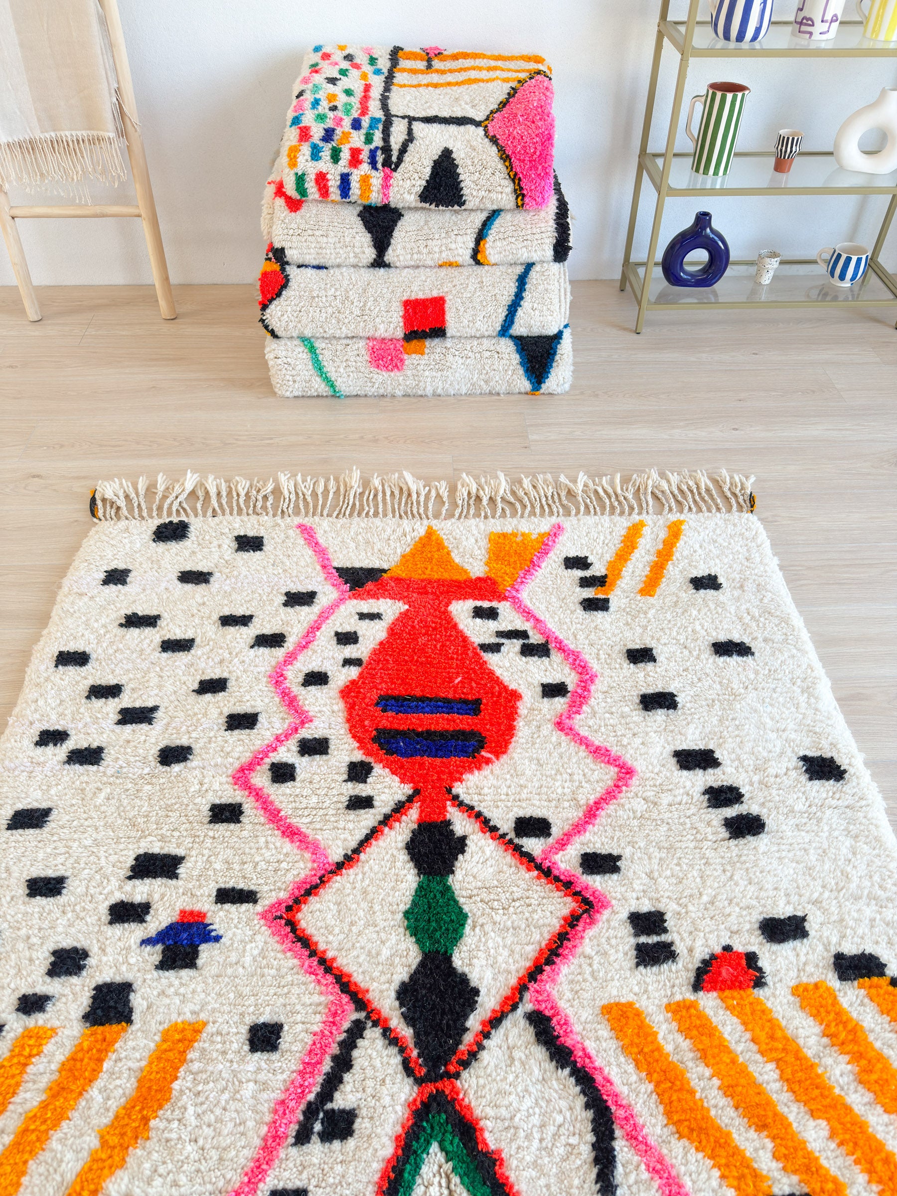 Bunter Berberteppich 153 x 285 cm - Nr. 2008