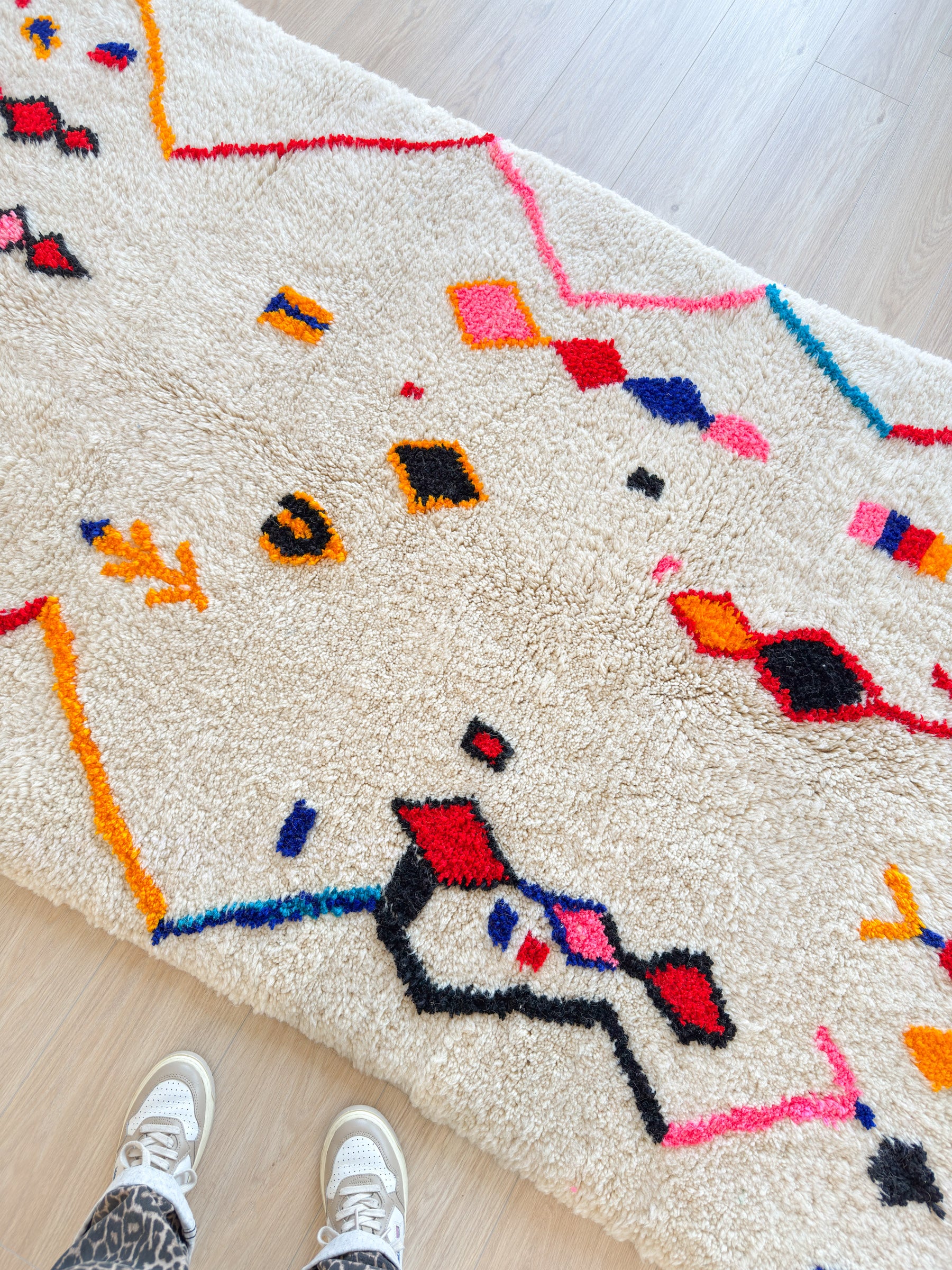 Kleurrijk berber tapijt 138 x 266 cm - n°2044