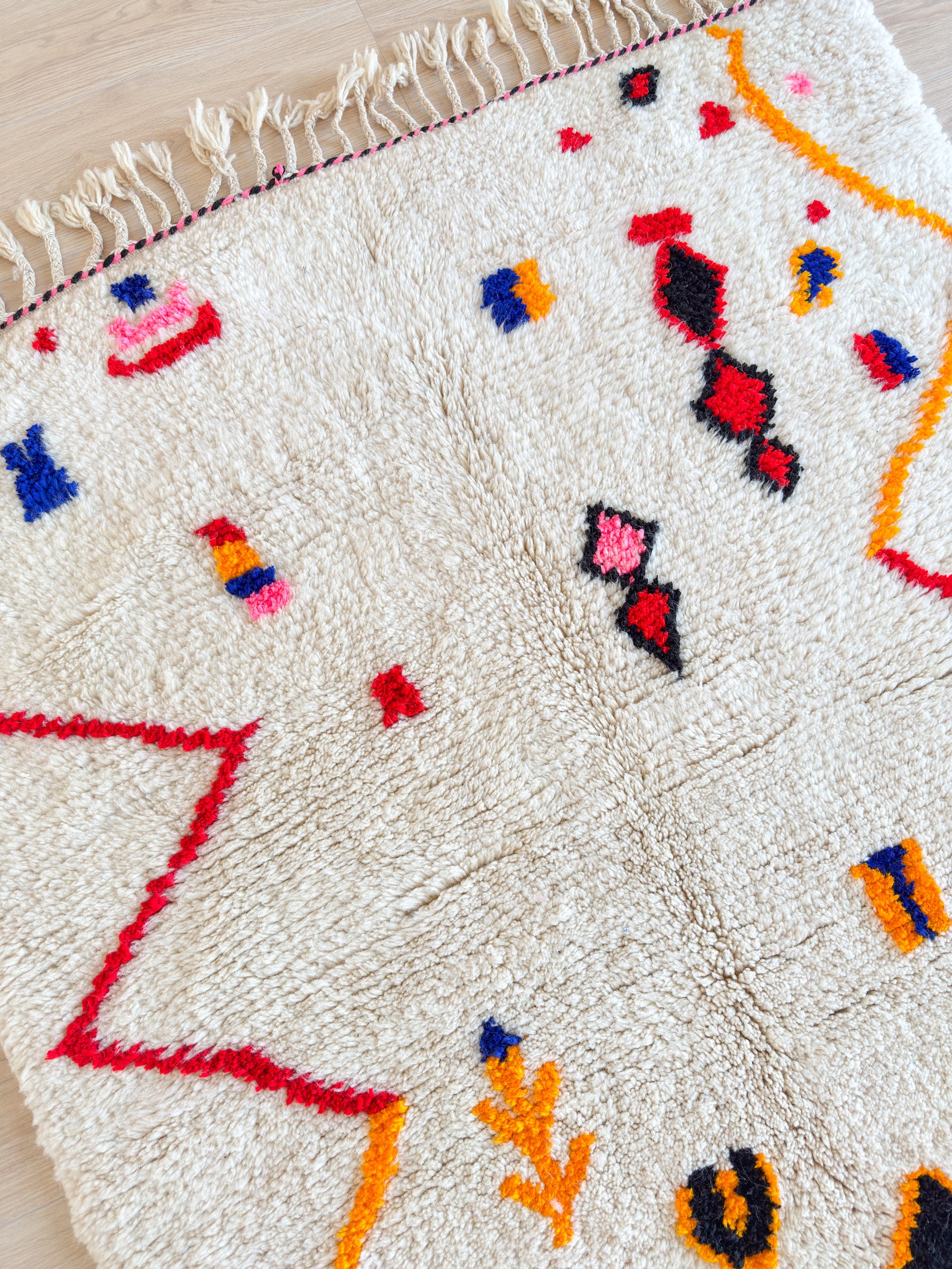 Kleurrijk berber tapijt 138 x 266 cm - n°2044