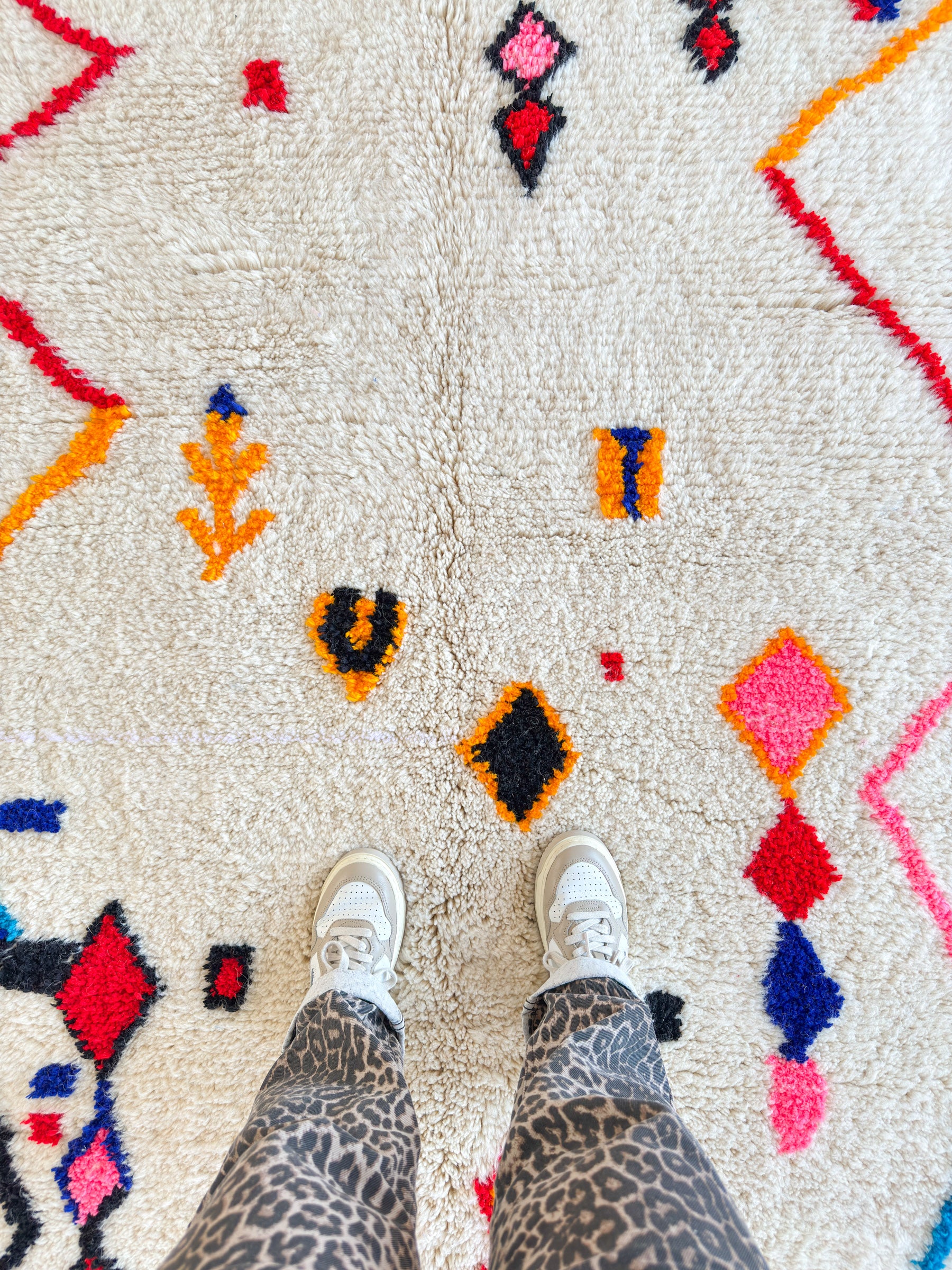 Farbenfroher Berberteppich 138 x 266 cm - Nr. 2044