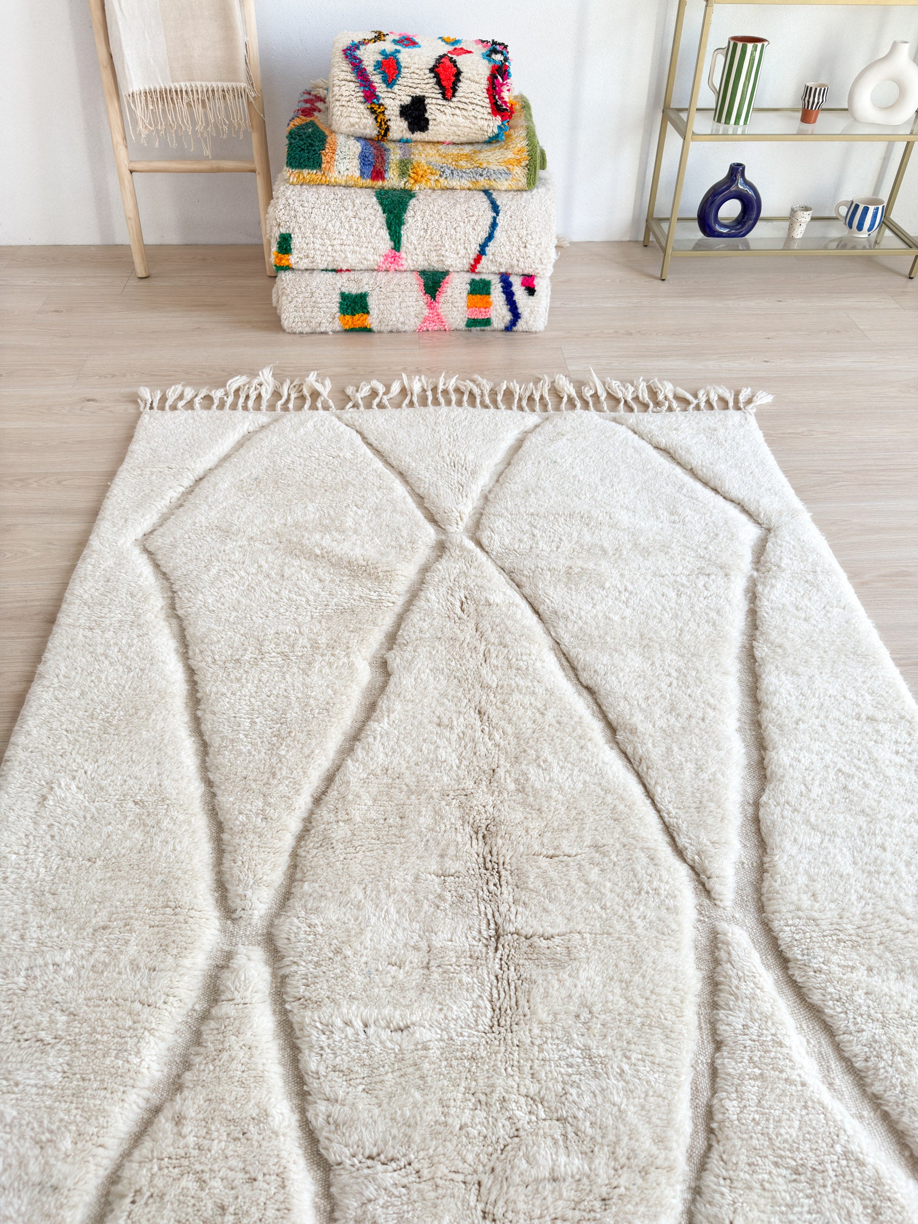 White Berber rug - No. 2317