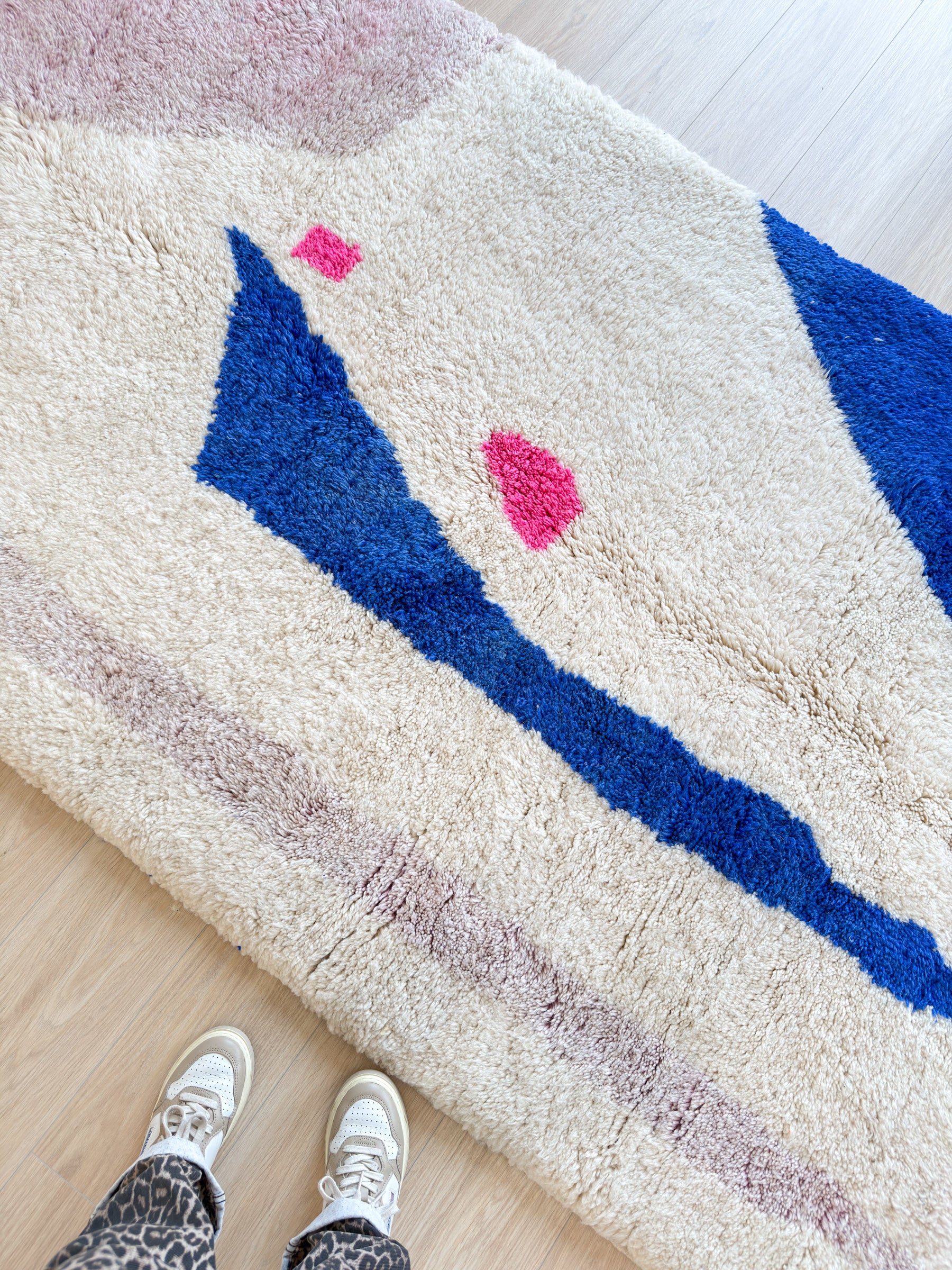 Farbenfroher Berberteppich 143 x 260 cm - Nr. 2047