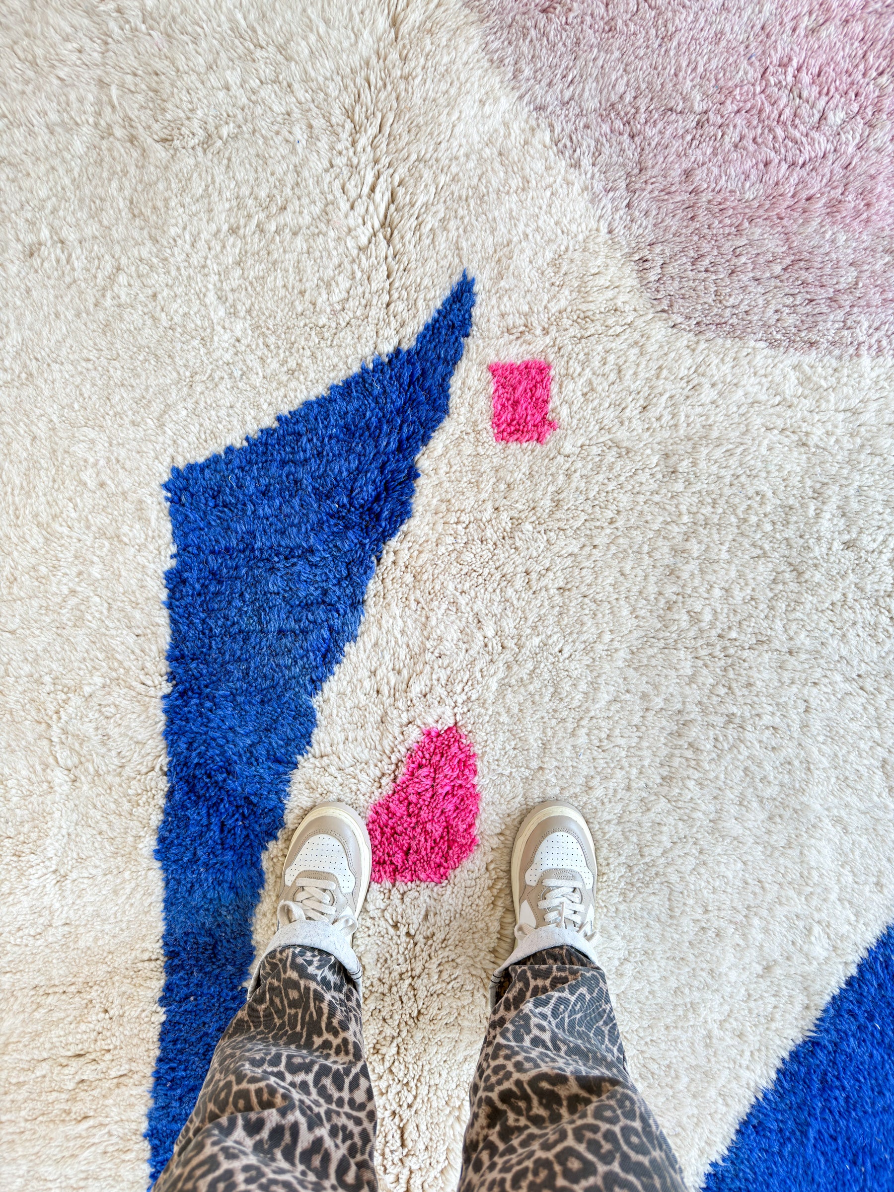 Farbenfroher Berberteppich 143 x 260 cm - Nr. 2047