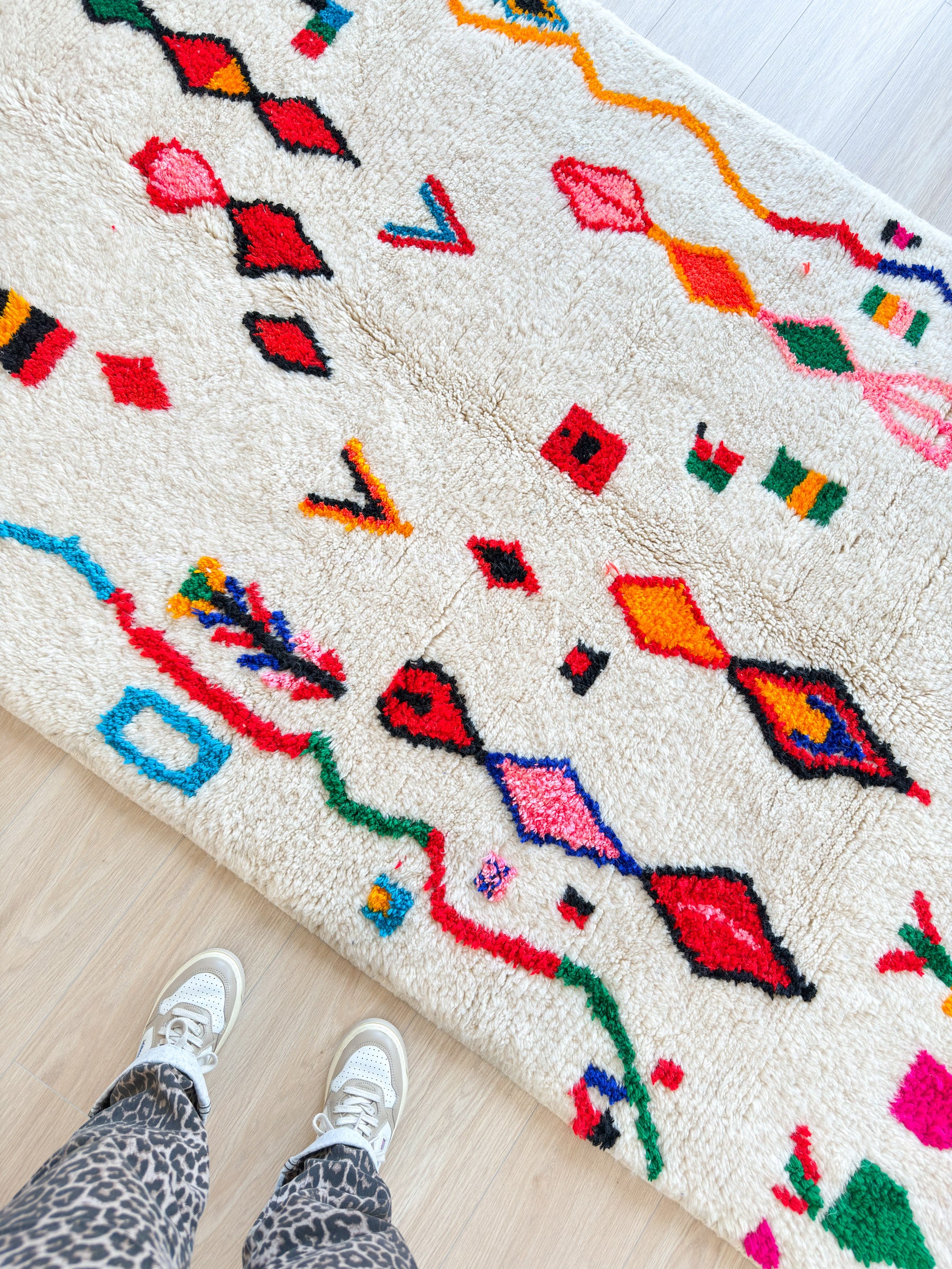 Colorful Berber rug 148 x 274 cm - n°2002
