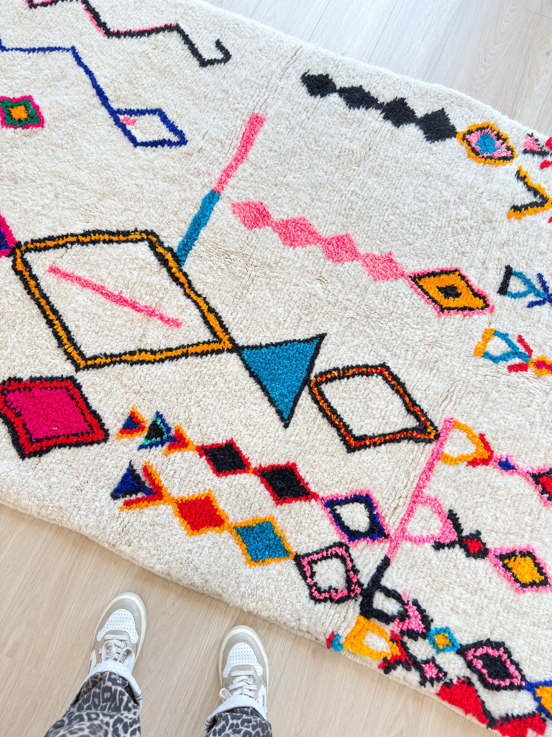 Färgglad berbermatta 152 x 278 cm - n°2037