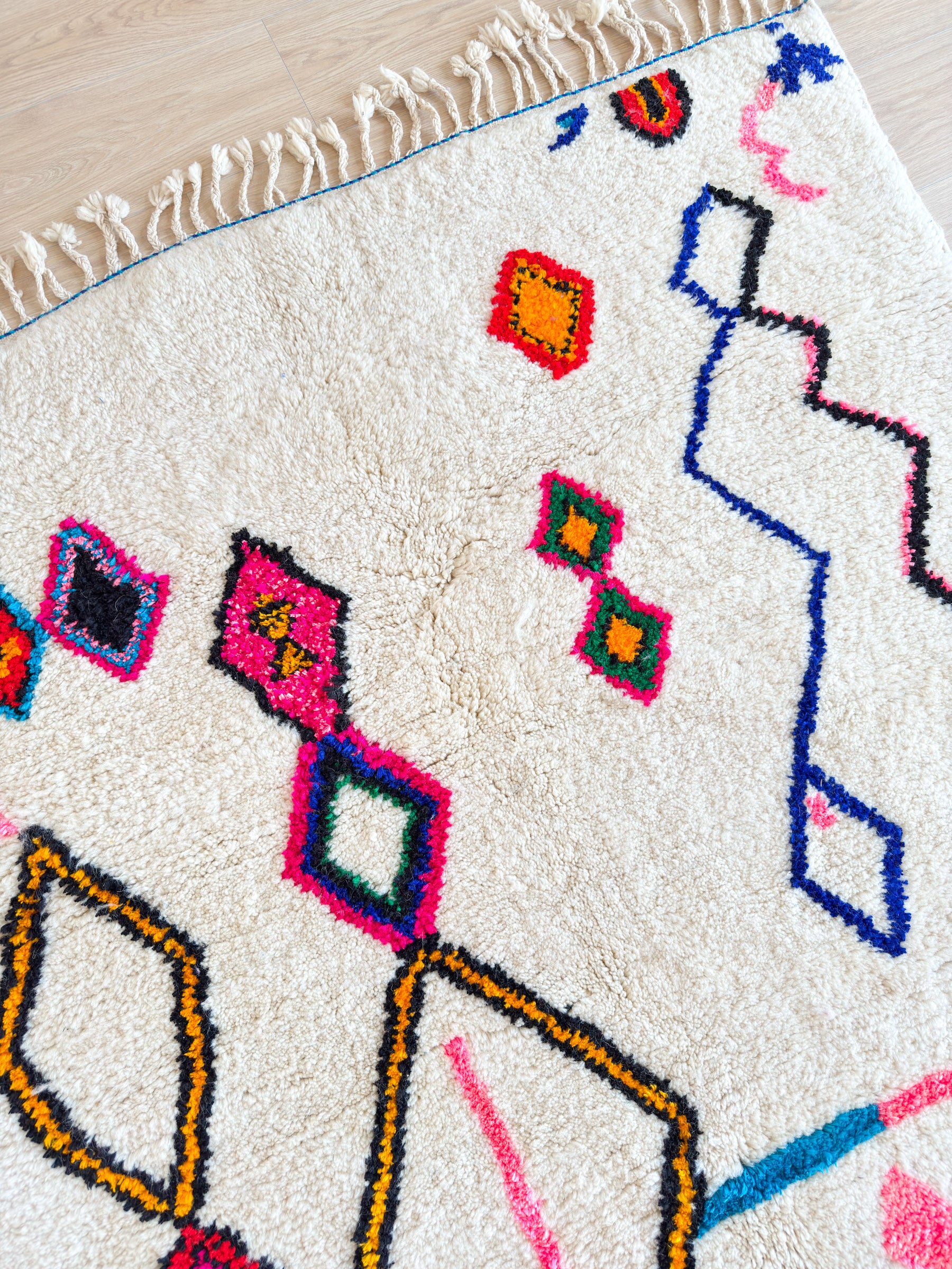 Färgglad berbermatta 152 x 278 cm - n°2037