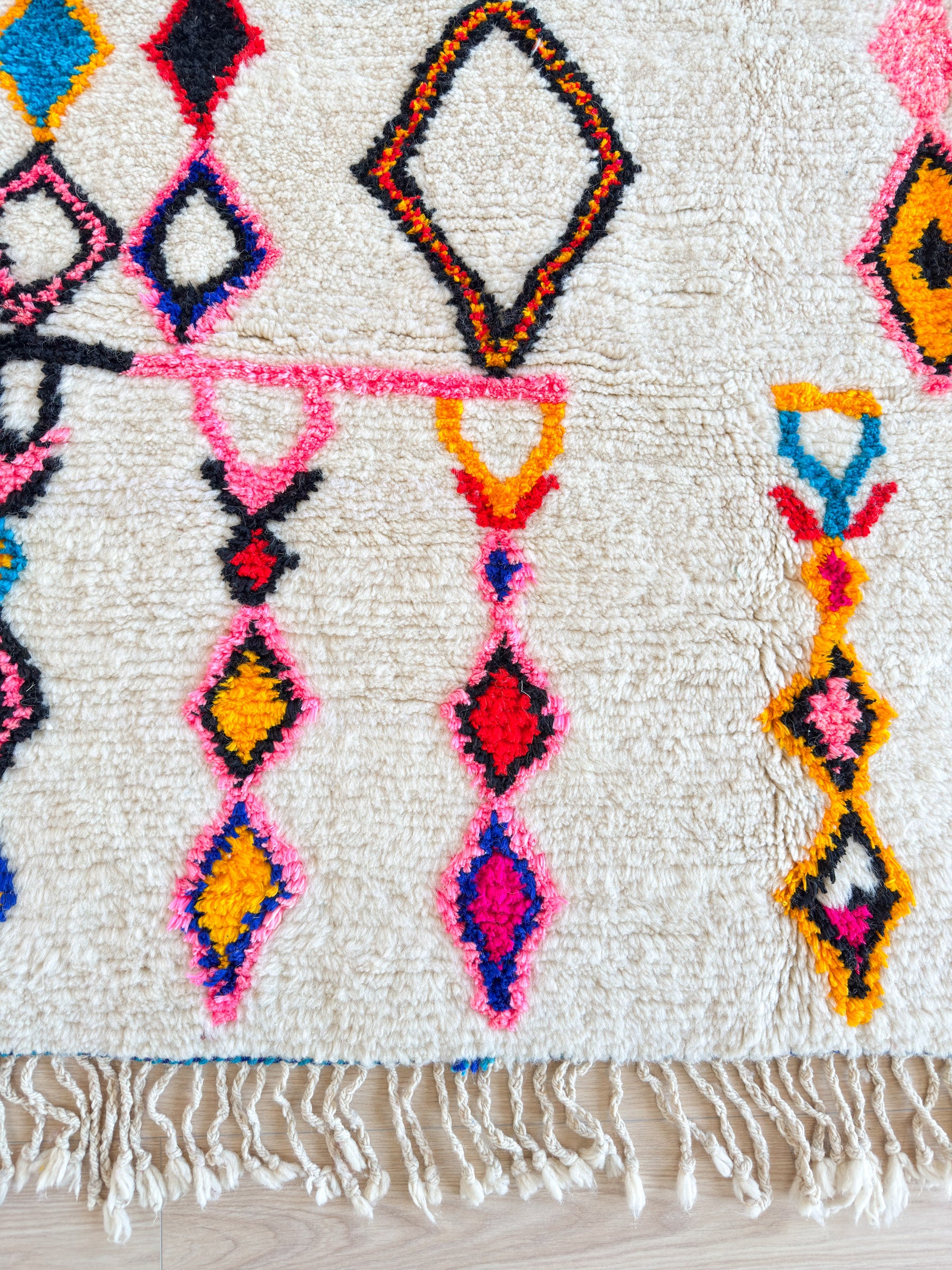 Färgglad berbermatta 152 x 278 cm - n°2037