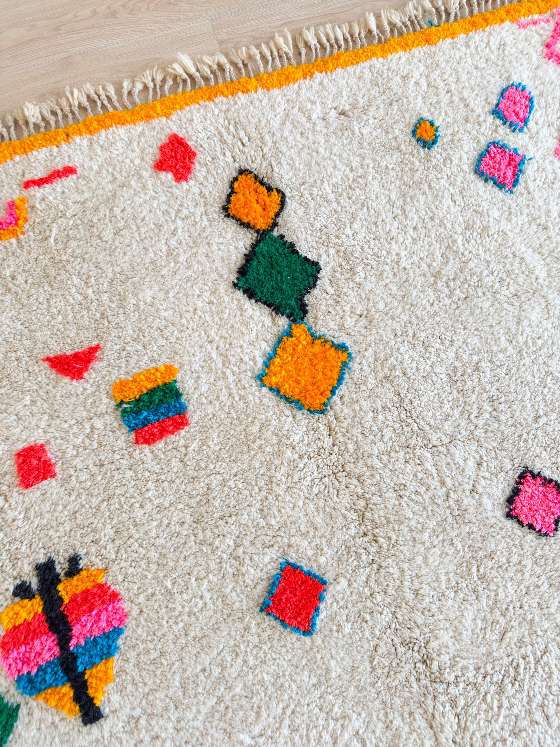 Tapis berbère coloré - n°744