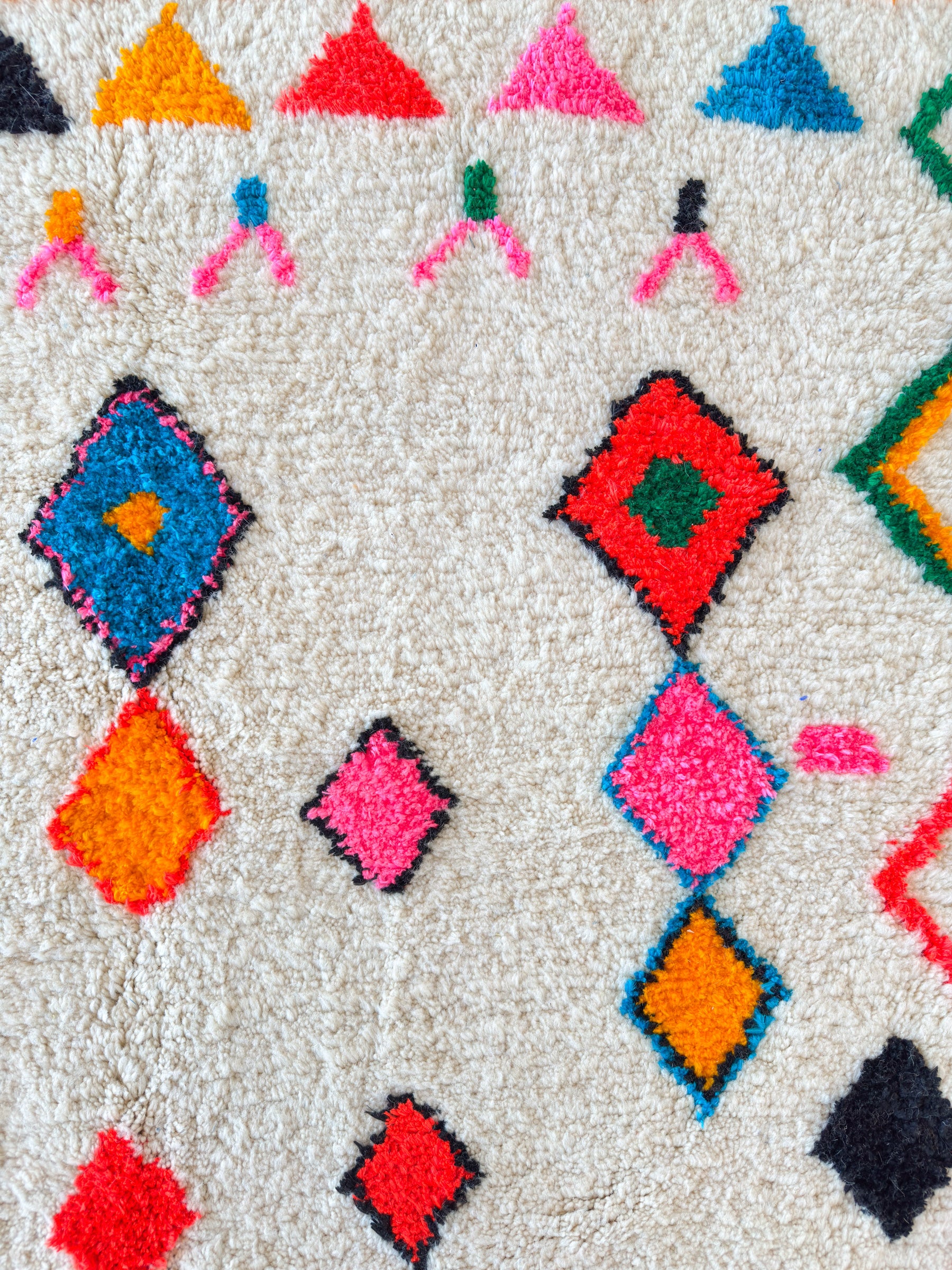 Tapis berbère coloré - n°744