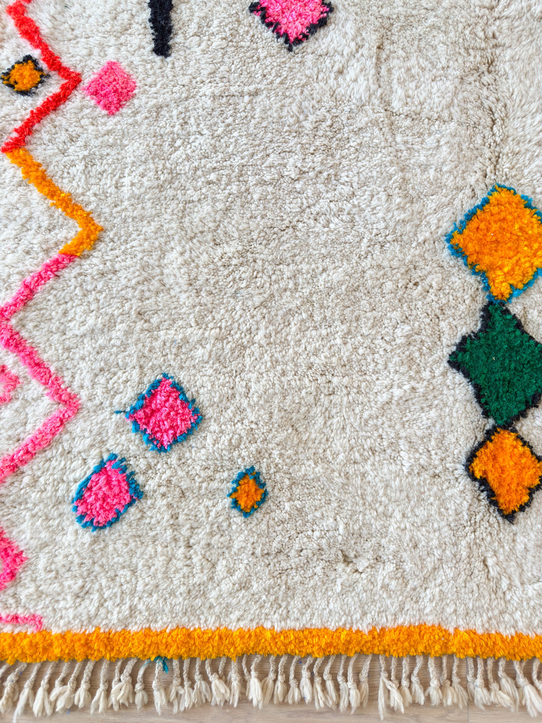 Tapis berbère coloré - n°744