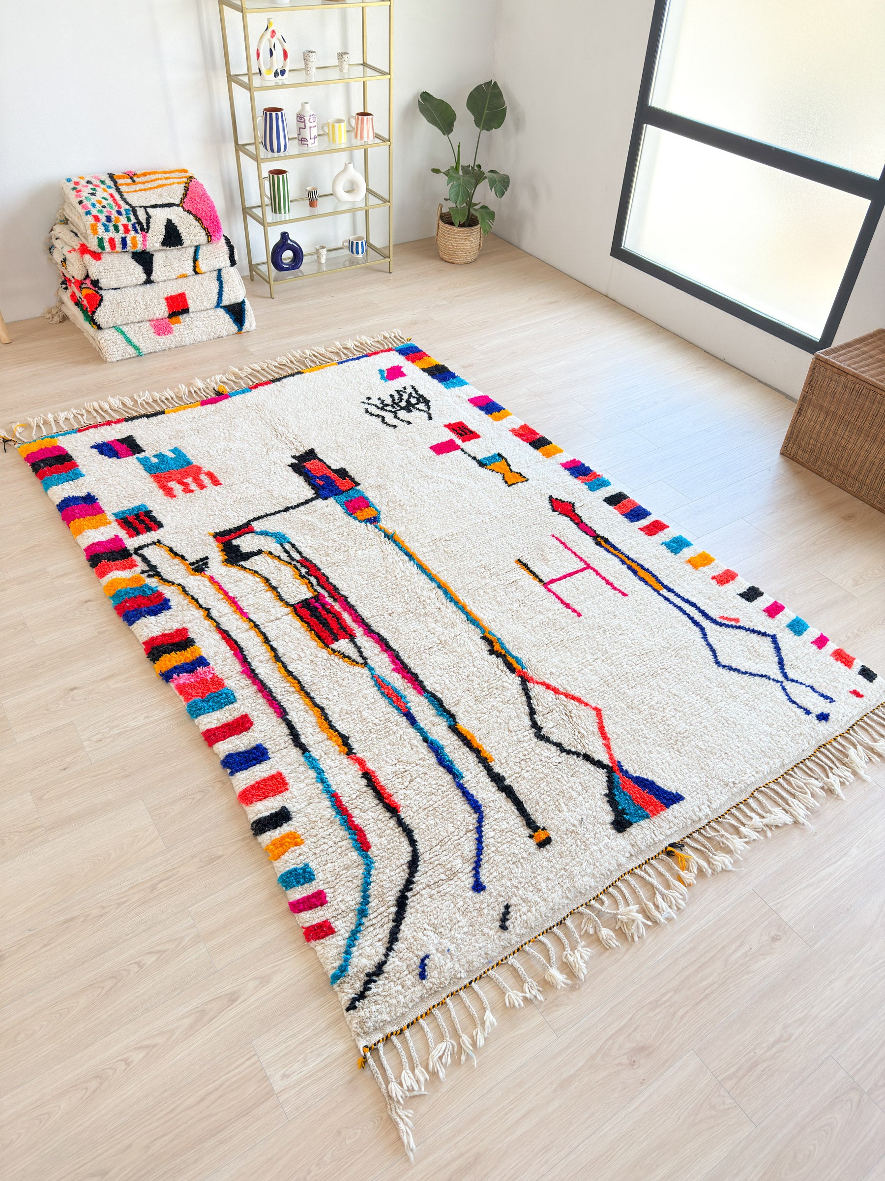 Colorful Berber carpet - n°534